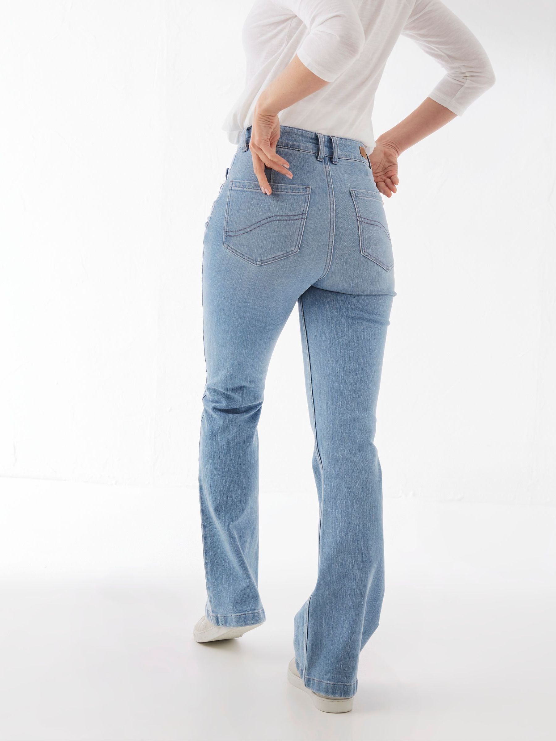 Blue Fly Flare Jeans - Image 2 of 3