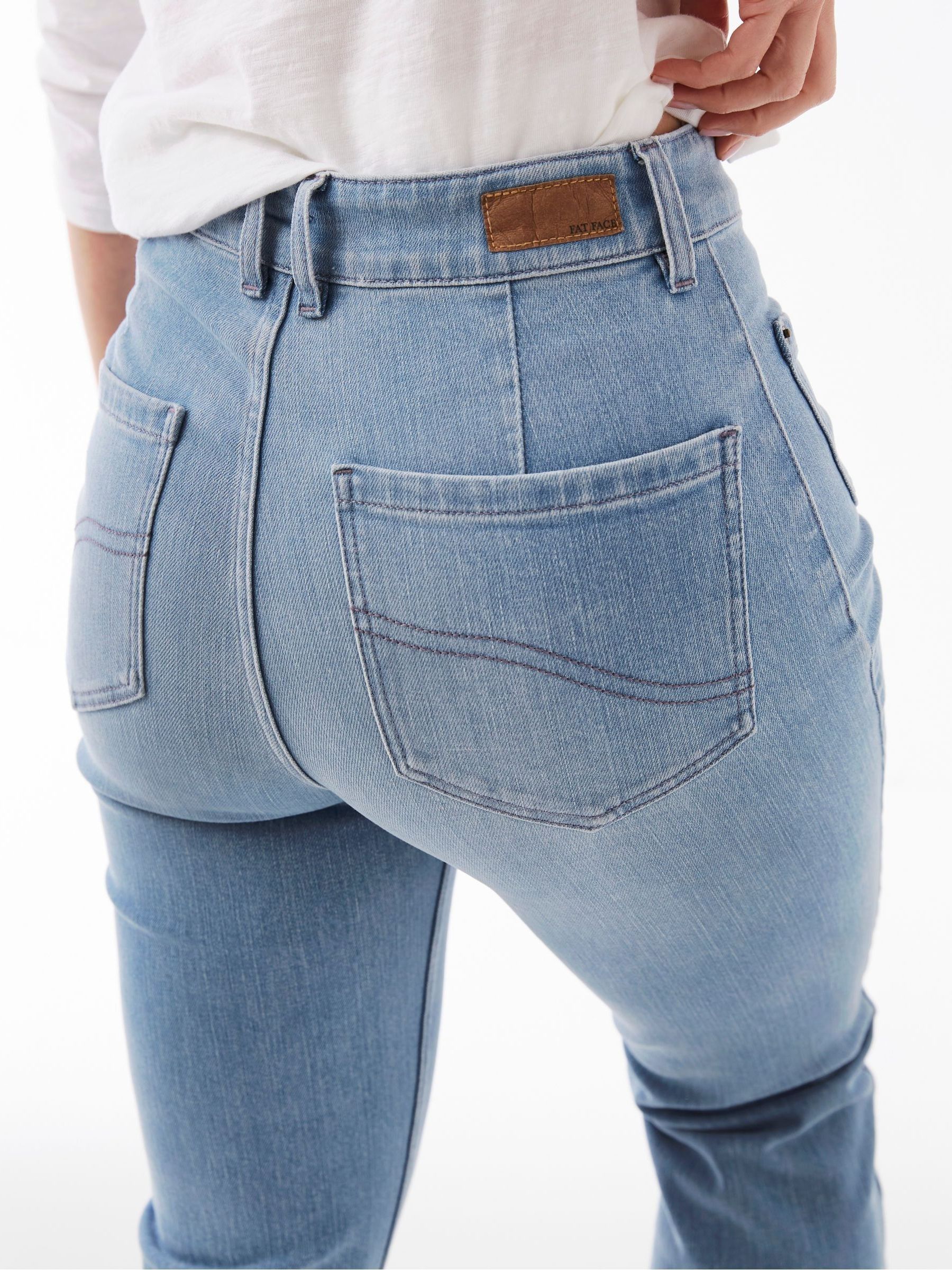 Blue Fly Flare Jeans - Image 3 of 3 Blue Fly Flare Jeans - Image 3 of 3