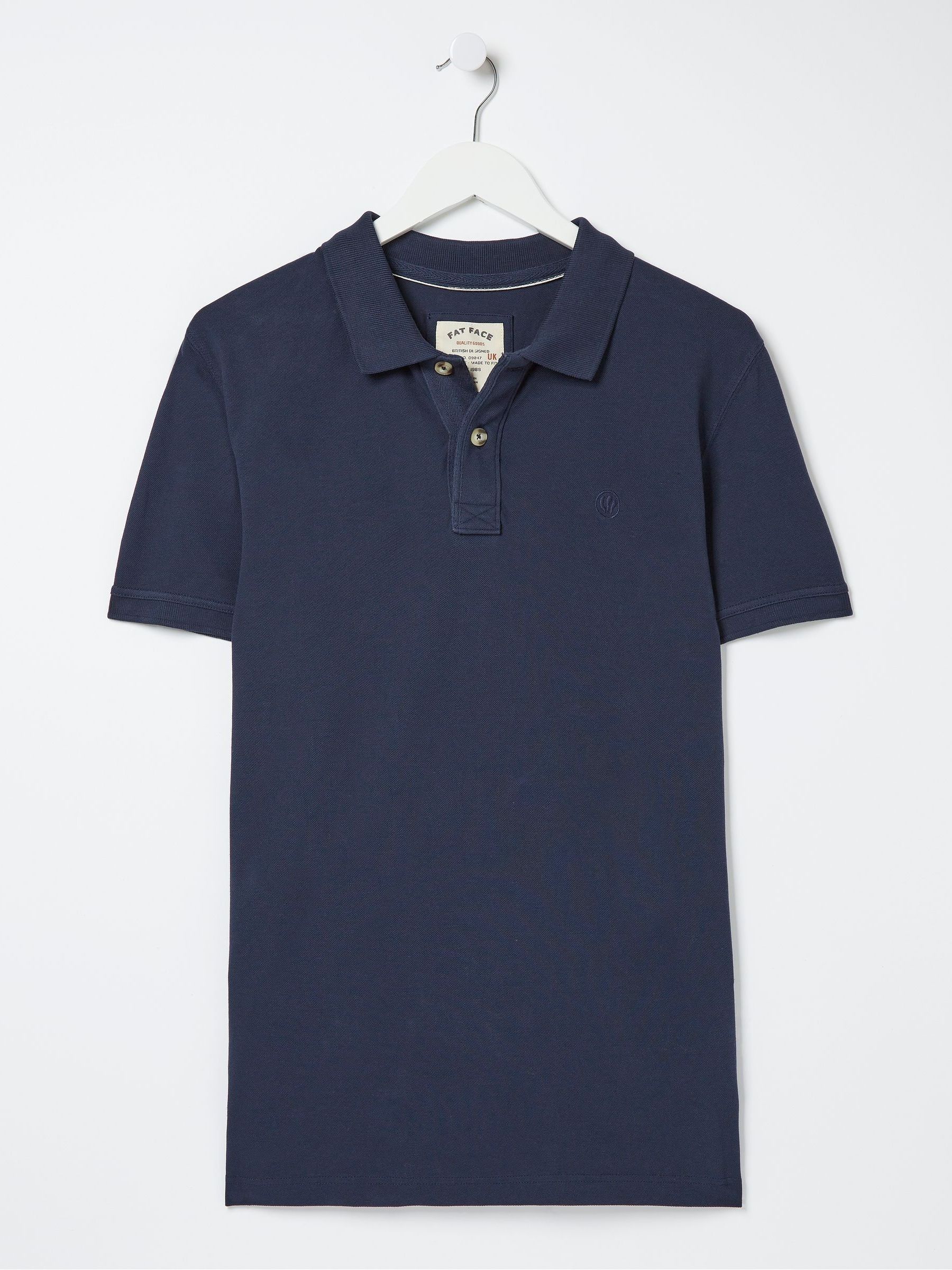 Blue Pique Polo Shirt - Image 4 of 4