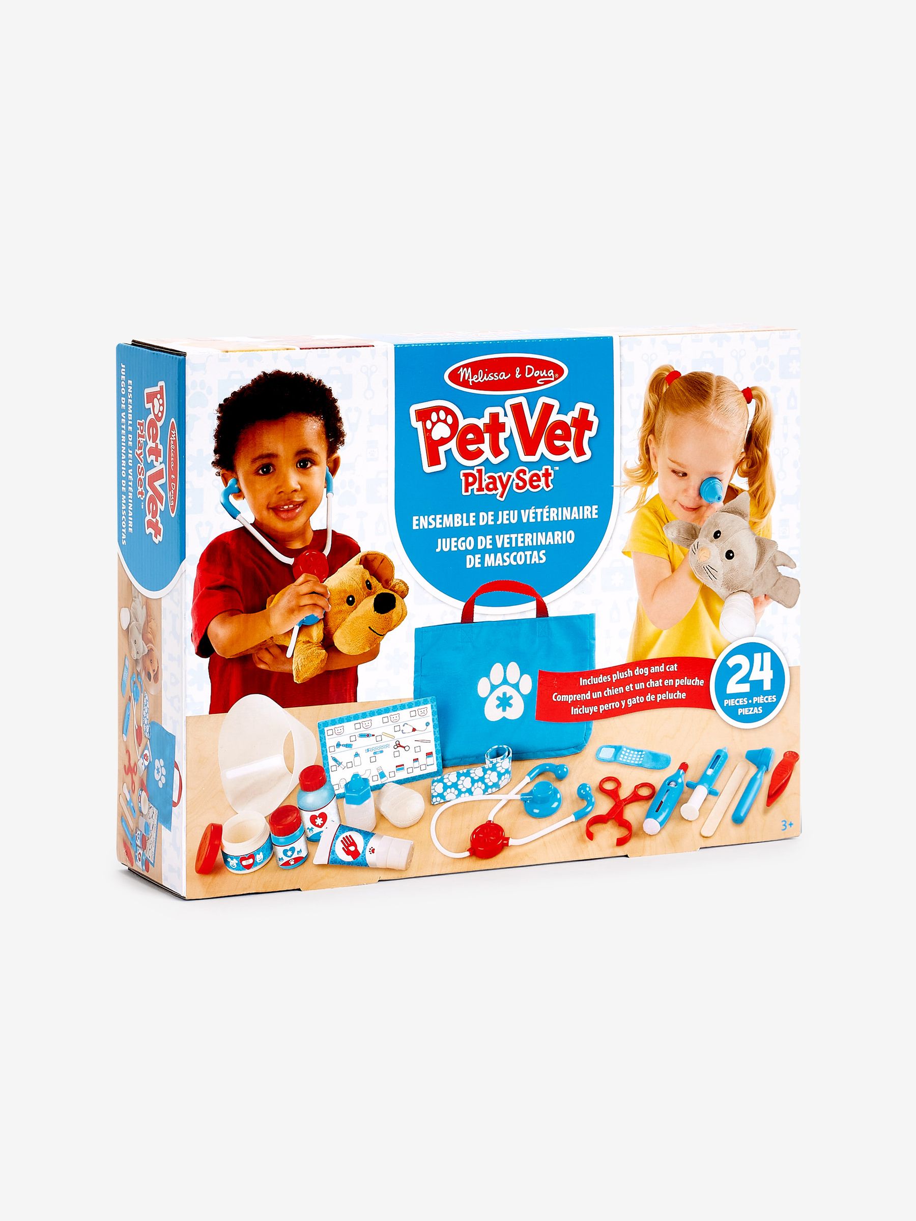 Melissa & Doug Multi Multi Examine Treat Pet Vet Play Set - Image 3 of 12