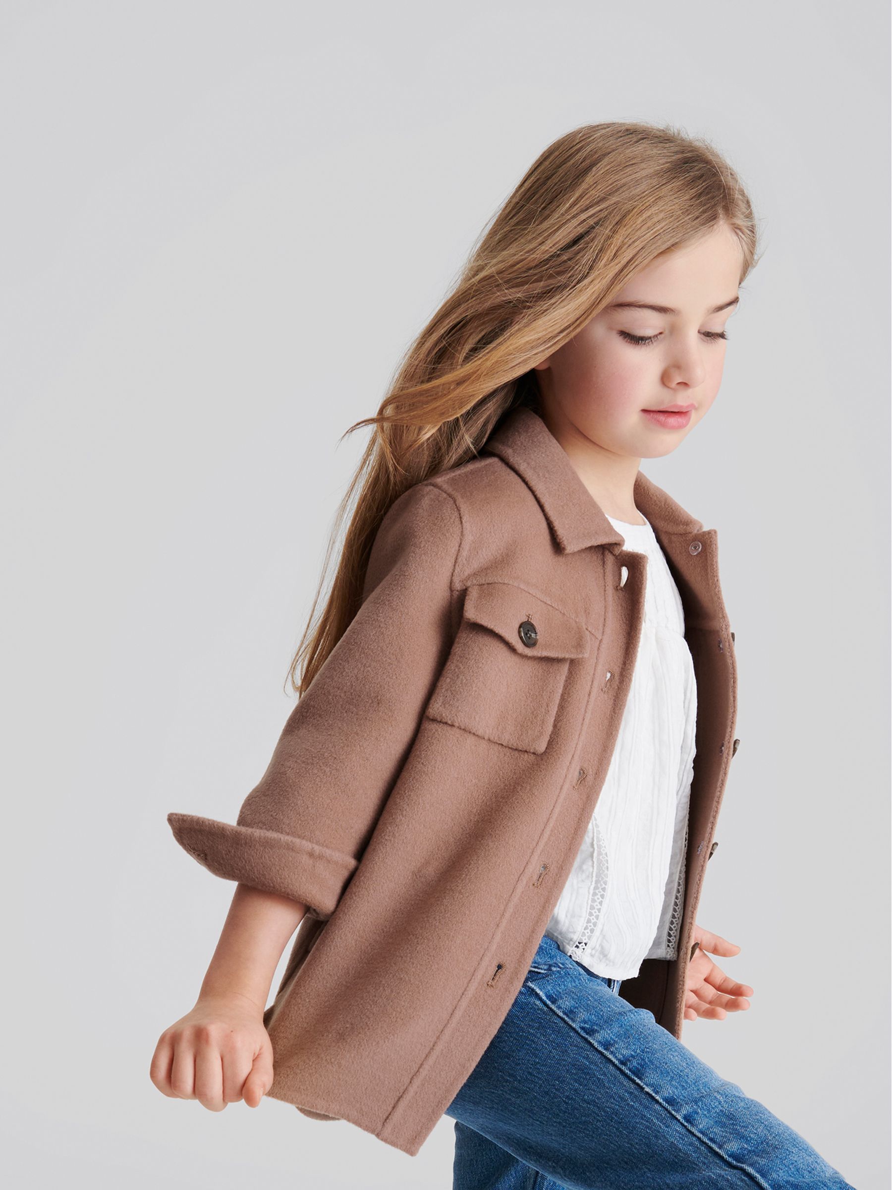 Blindseam Overshirt in Rose - Image 4 of 7