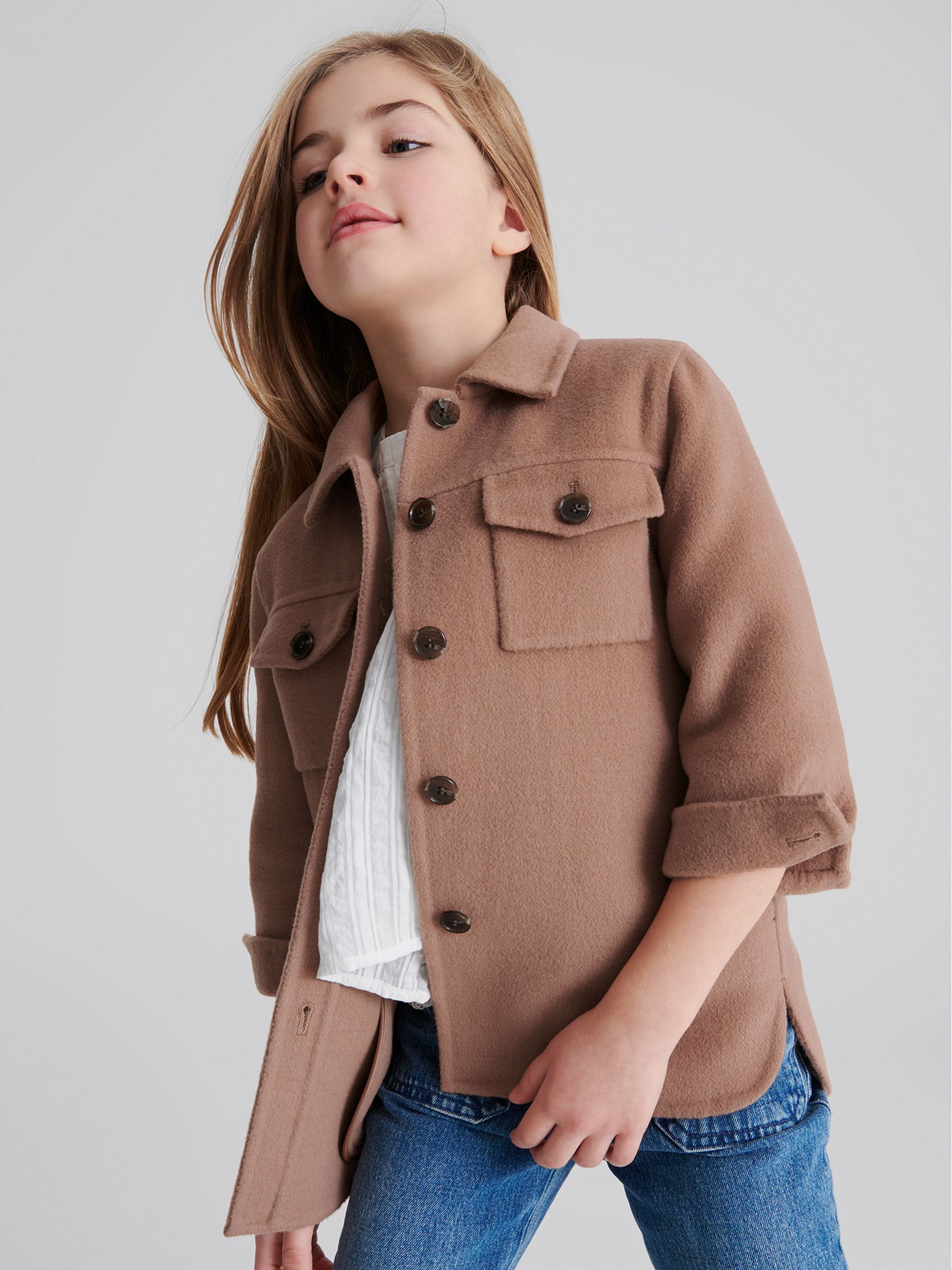 Blindseam Overshirt in Rose - Image 6 of 7