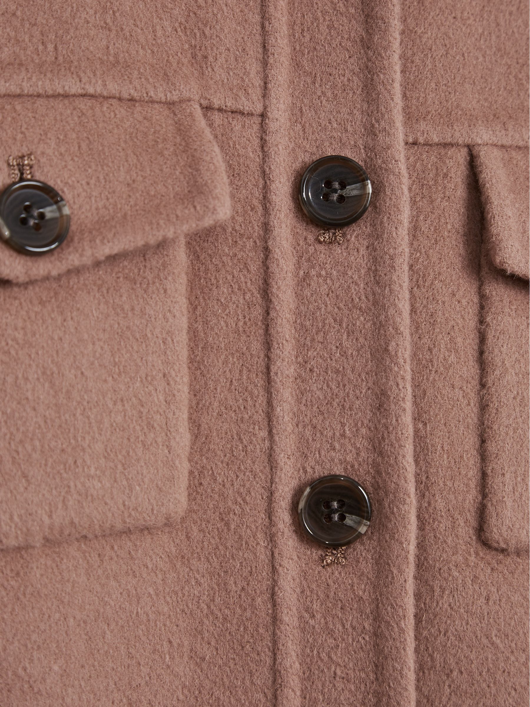 Blindseam Overshirt in Rose - Image 7 of 7