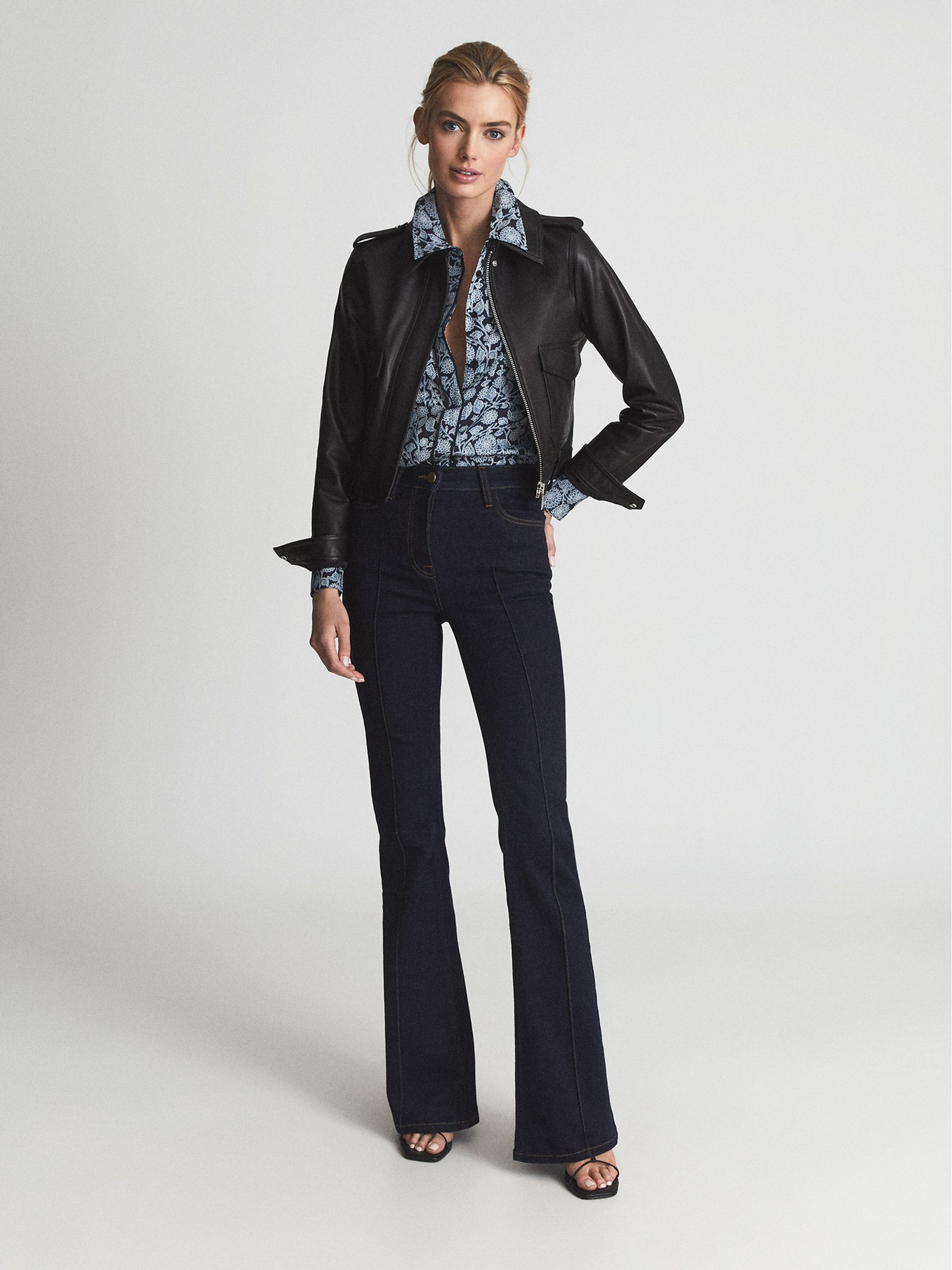 Floral Print Blouse in Blue - Image 3 of 6