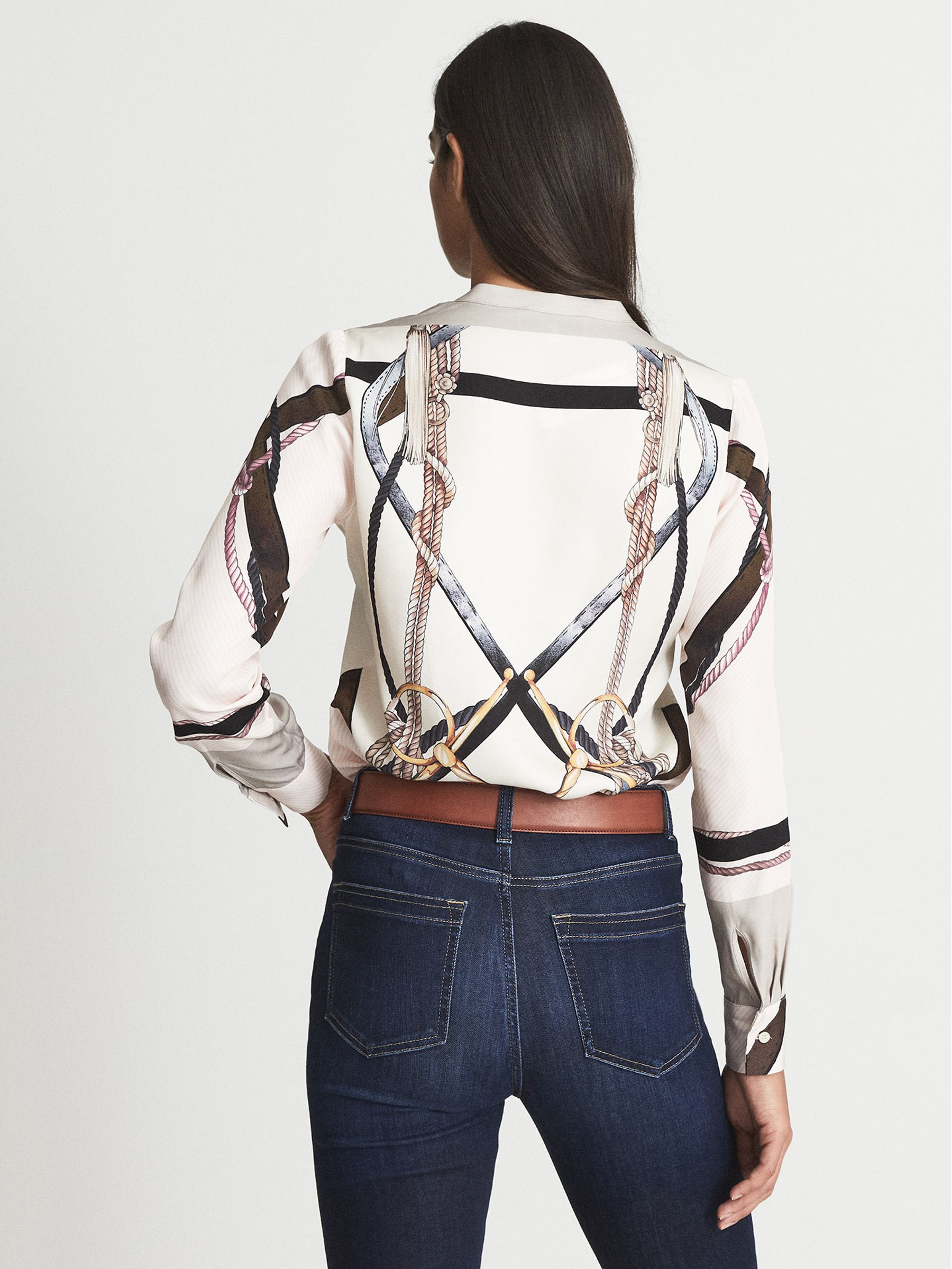 Printed Twill Shirt in Pink - Image 5 of 5