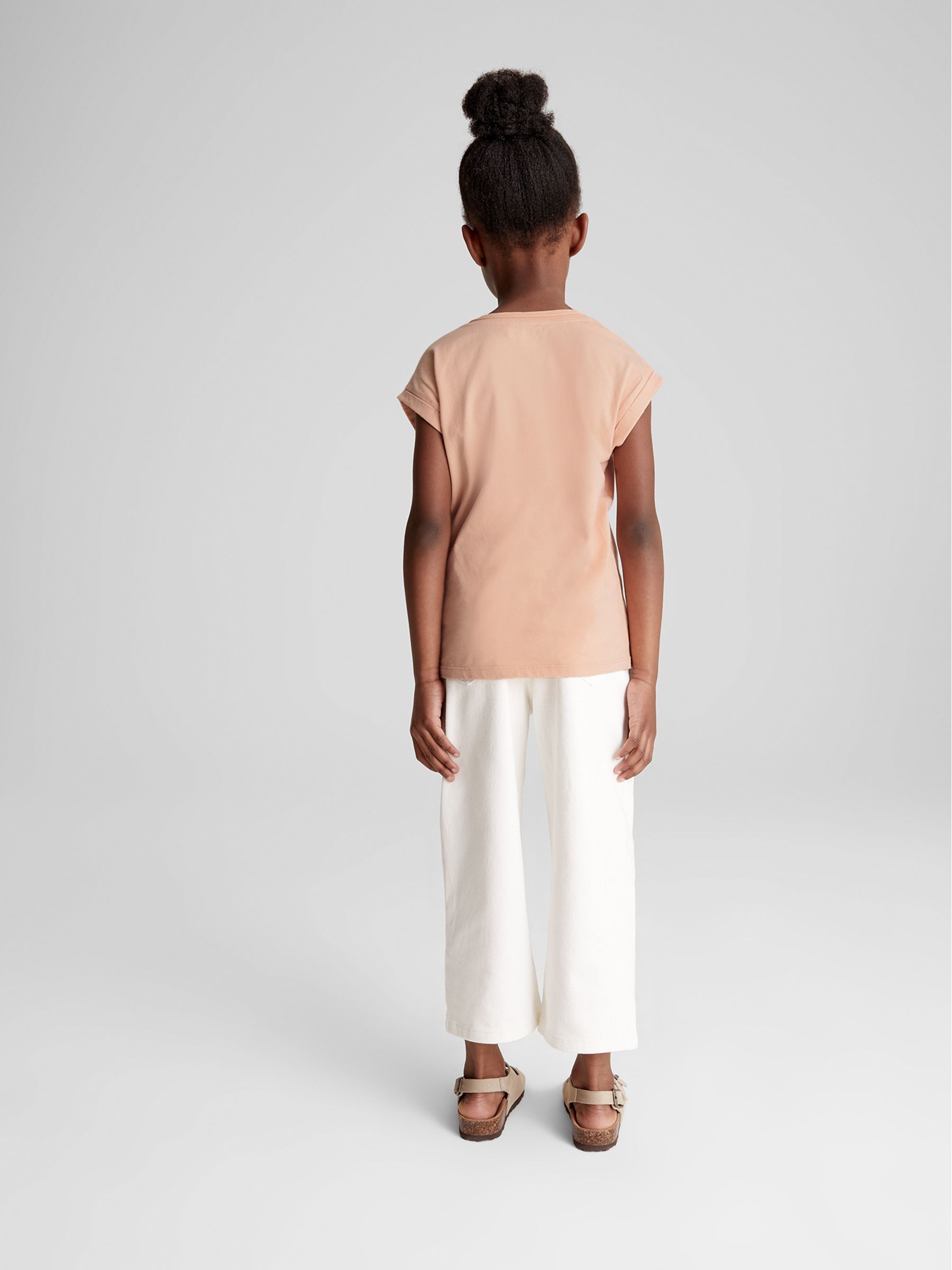 Crew Neck Jersey T-shirt in Orange - Image 4 of 4