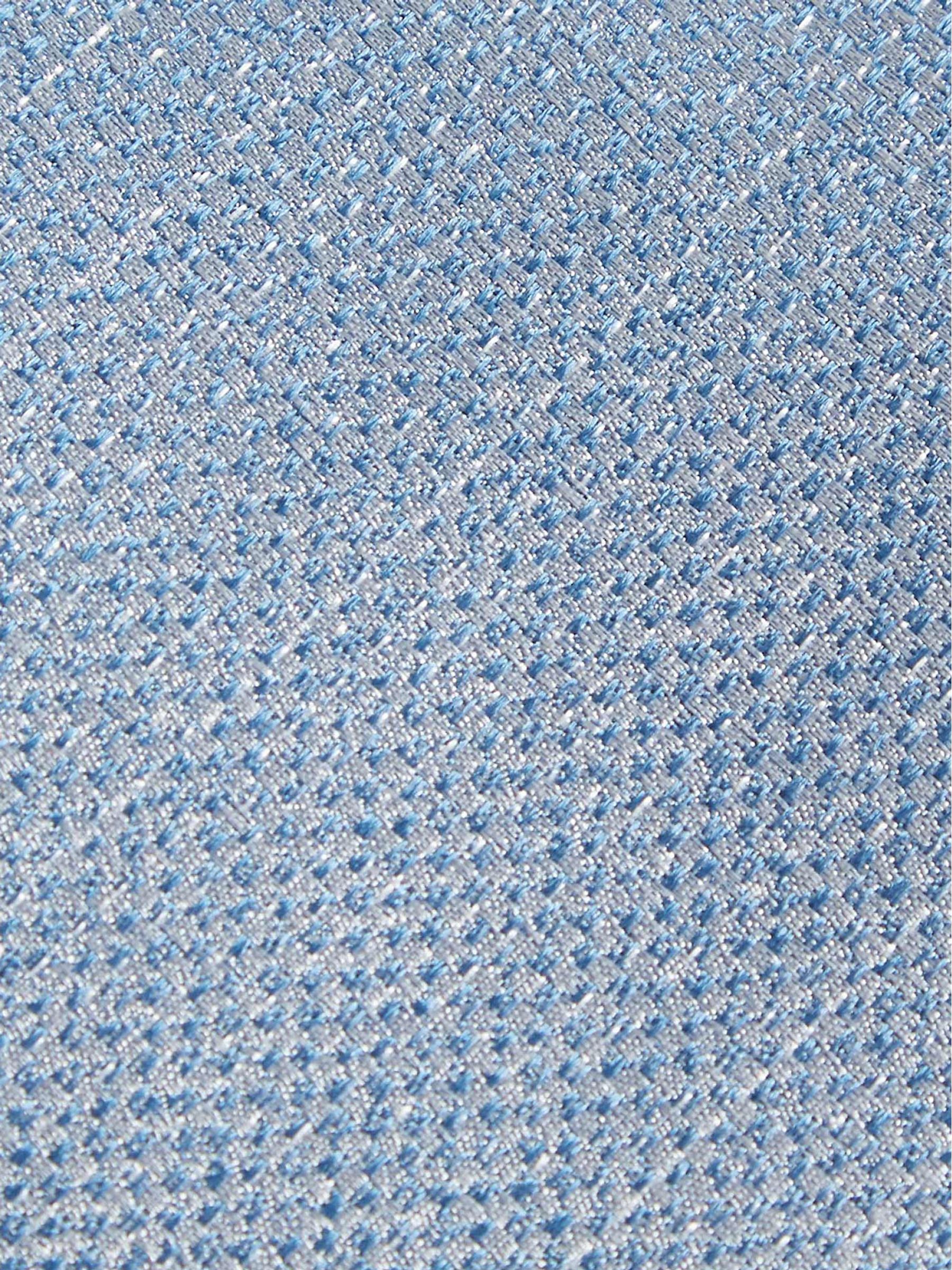Textured Silk-Blend Tie in Airforce Blue - Image 3 of 4