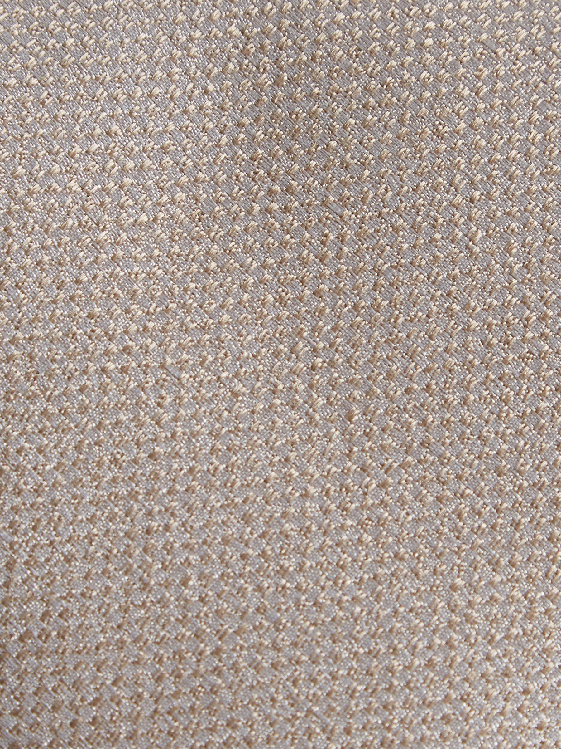 Textured Silk Tie in Champagne - Image 3 of 4