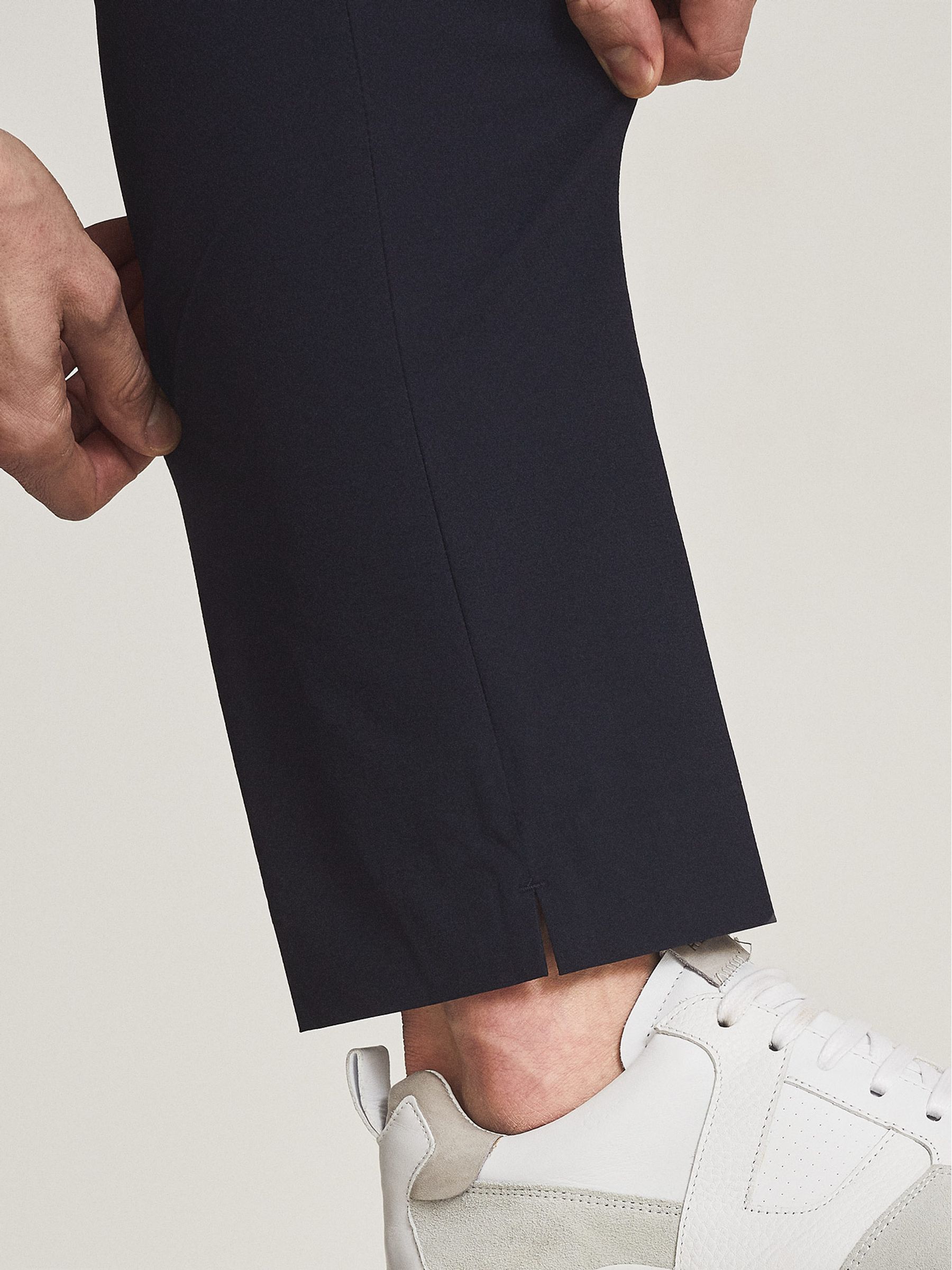 Golf Performance Slim Fit Trousers in Navy - Image 3 of 5