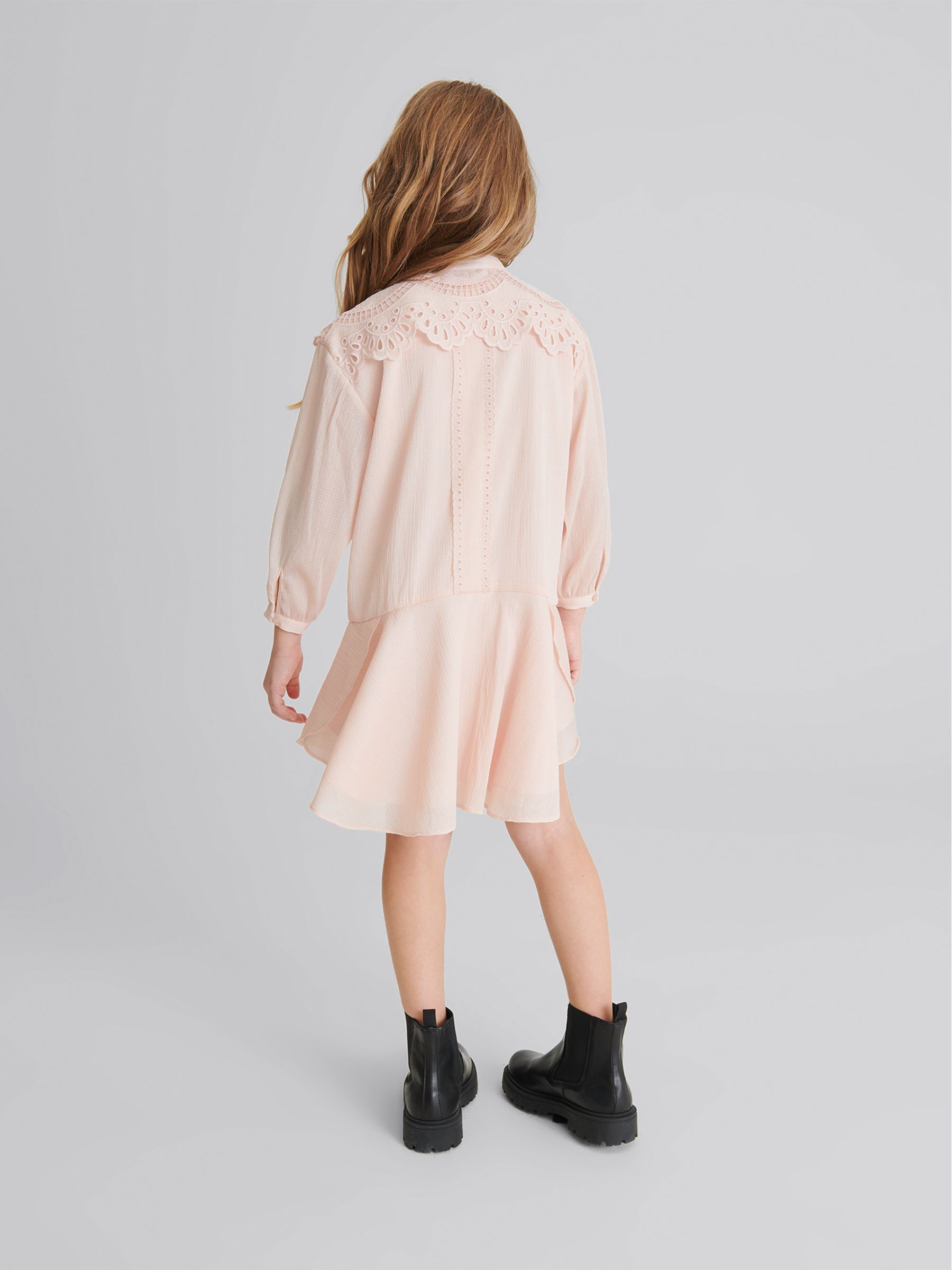 Embroidered Detail Dress in Pink - Image 5 of 6