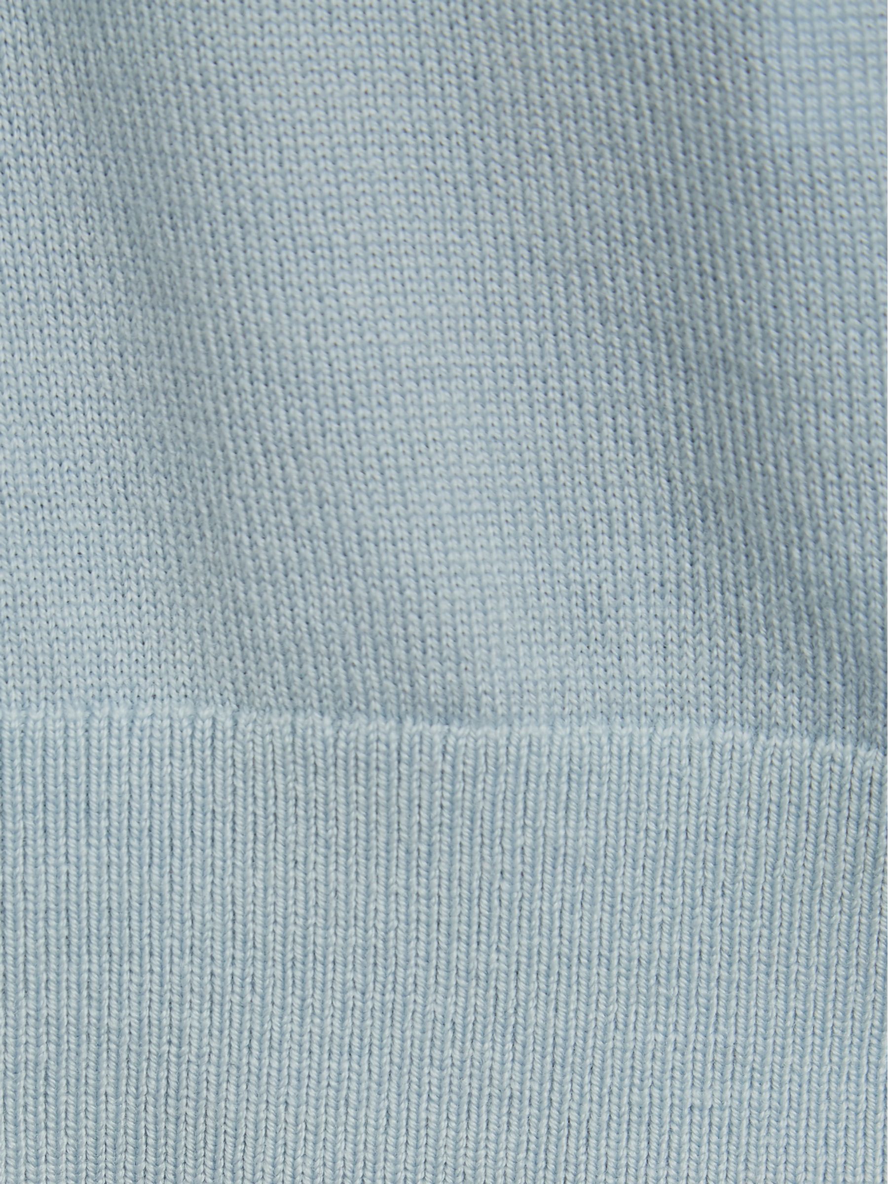 Crew Neck Knitted Jumper in Soft Blue - Image 6 of 6