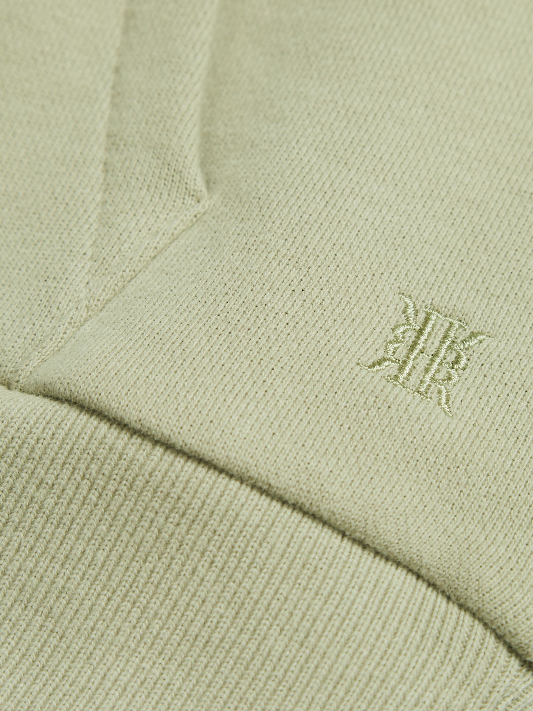 Oversized Cotton Jersey Hoodie in Sage - Image 7 of 7