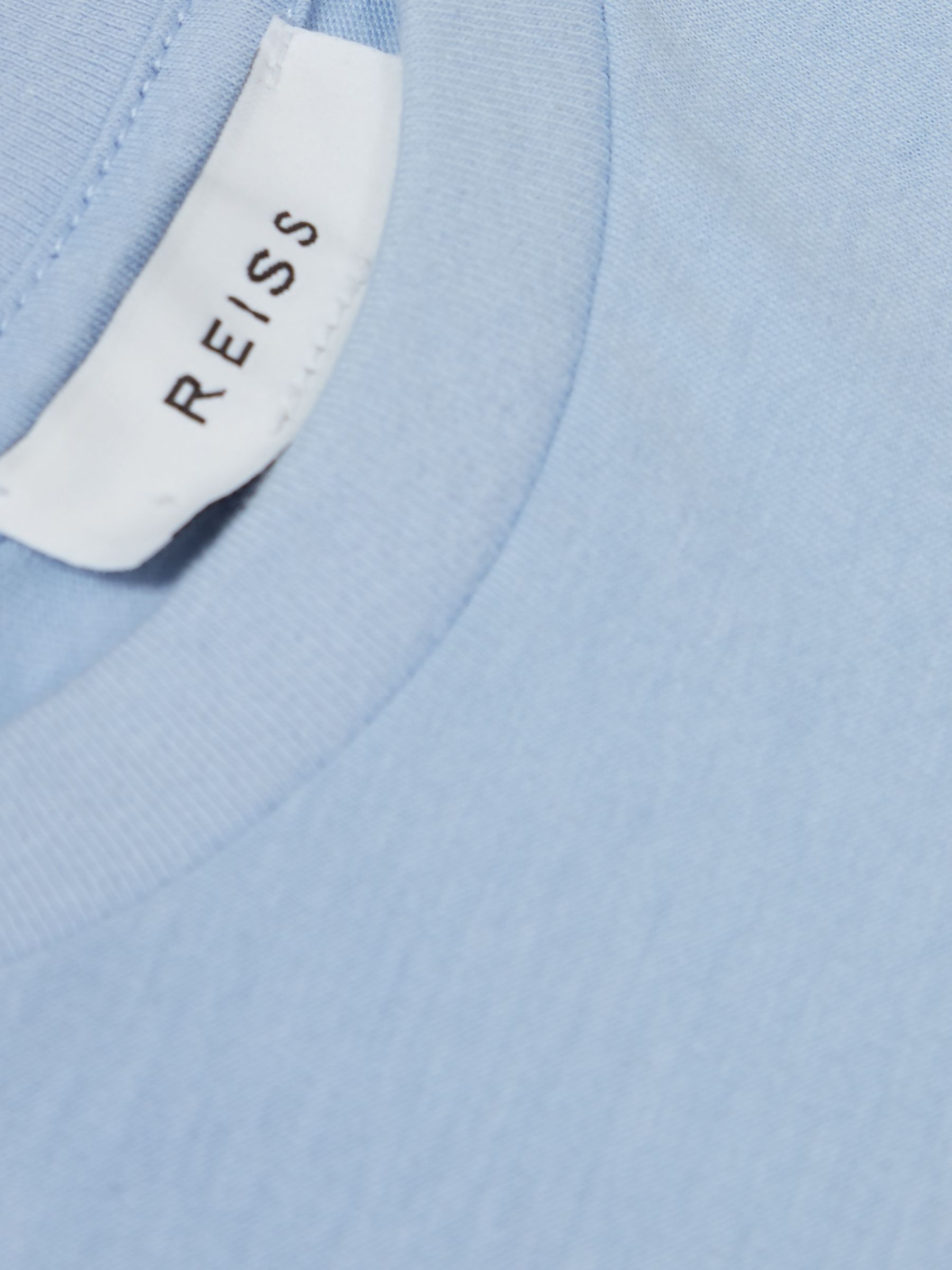Crew Neck T-shirt in Soft Blue - Image 6 of 6