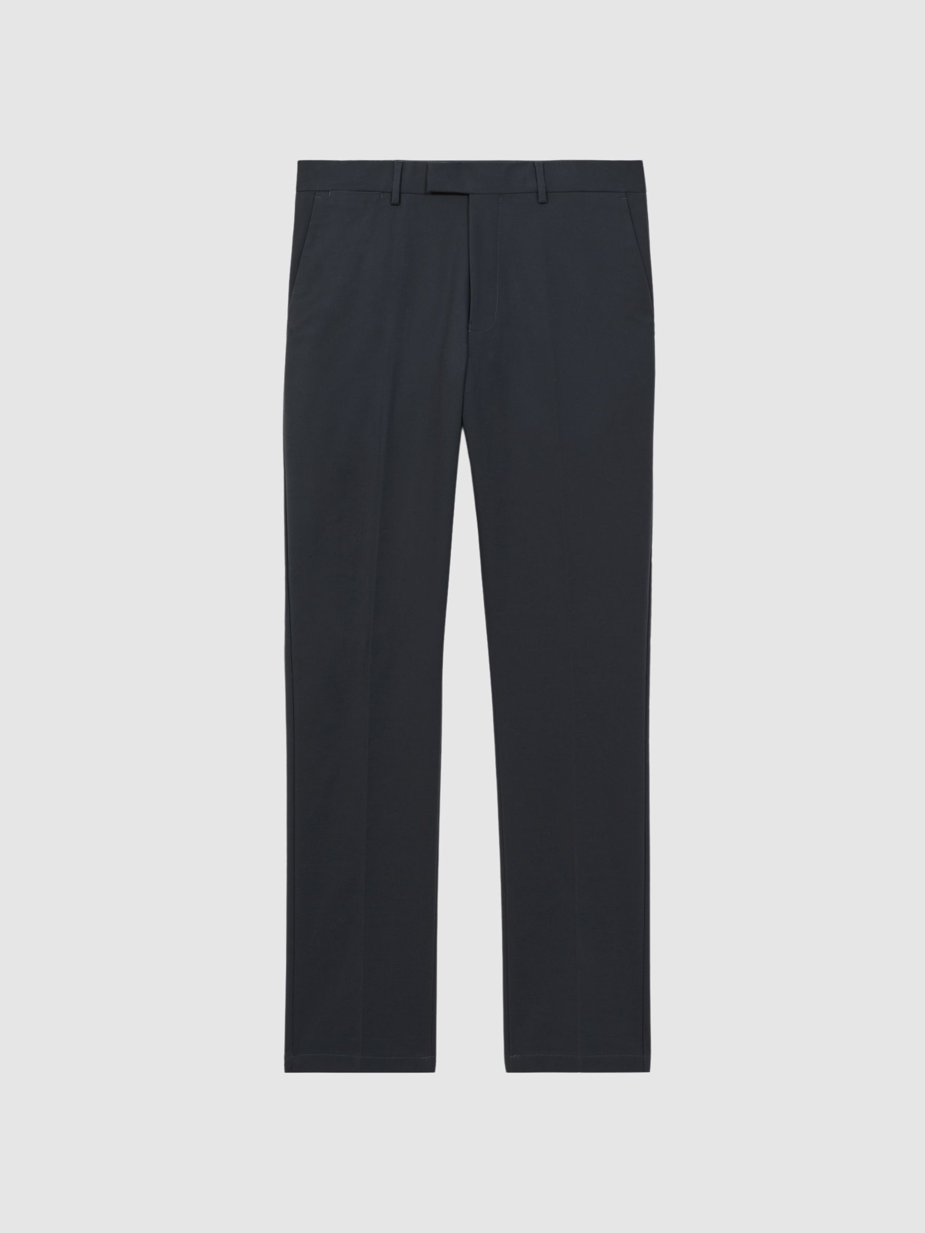 Slim Fit Cotton Blend Chinos in Steel Blue - Image 2 of 5