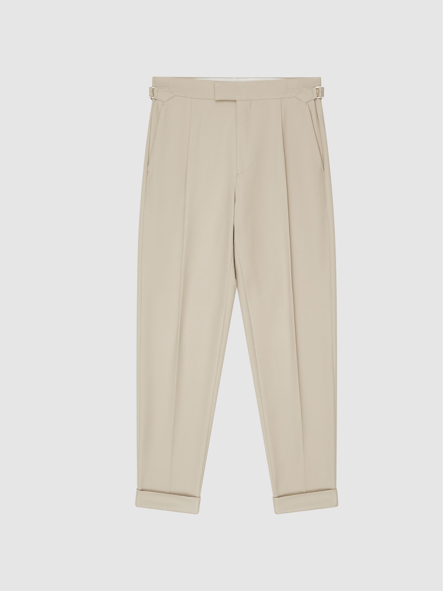 Relaxed Fit Twill Trousers in Stone - Image 2 of 5 Relaxed Fit Twill Trousers in Stone - Image 2 of 5
