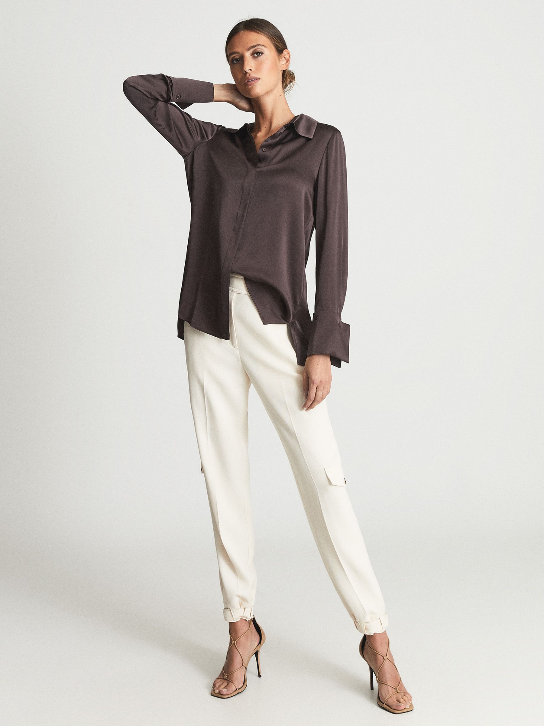 Silk Shirt in Purple - Image 6 of 7