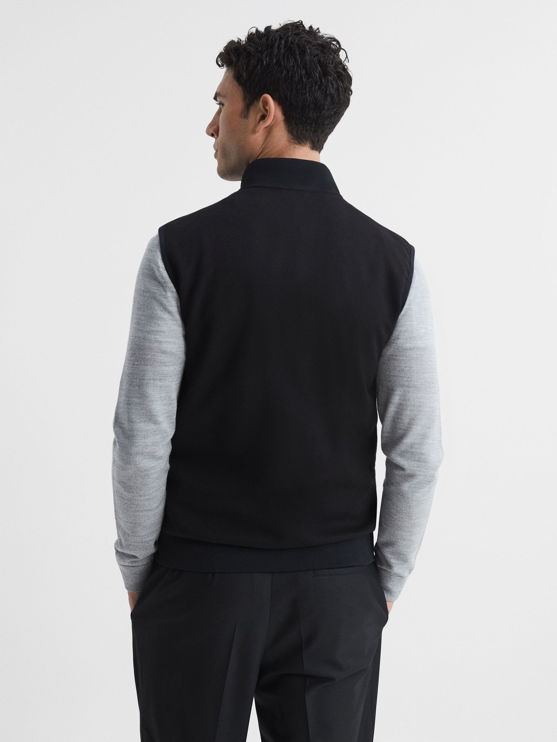 Hybrid Quilted Gilet in Black - Image 5 of 5