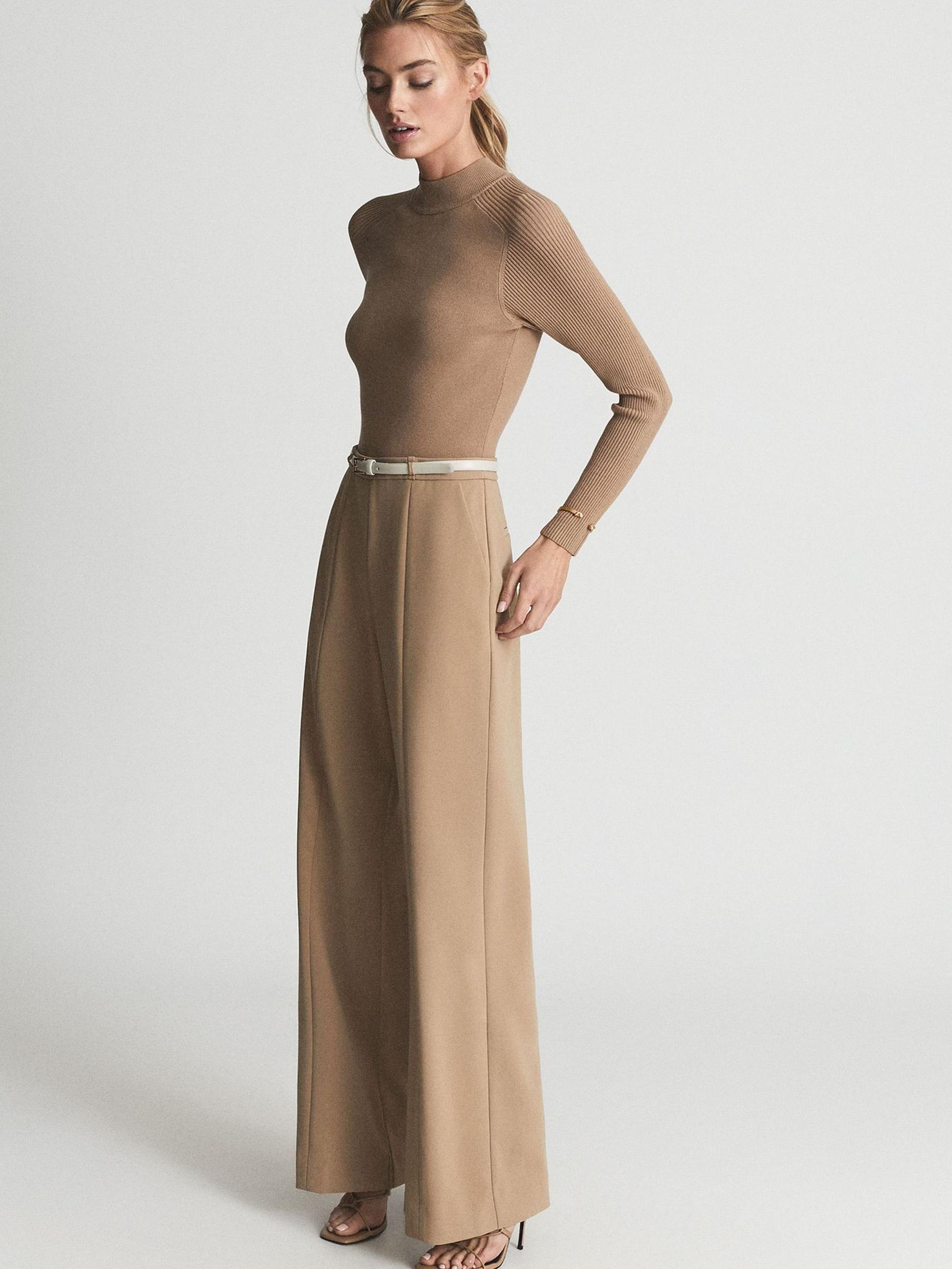 Hybrid Jumpsuit in Camel - Image 3 of 7