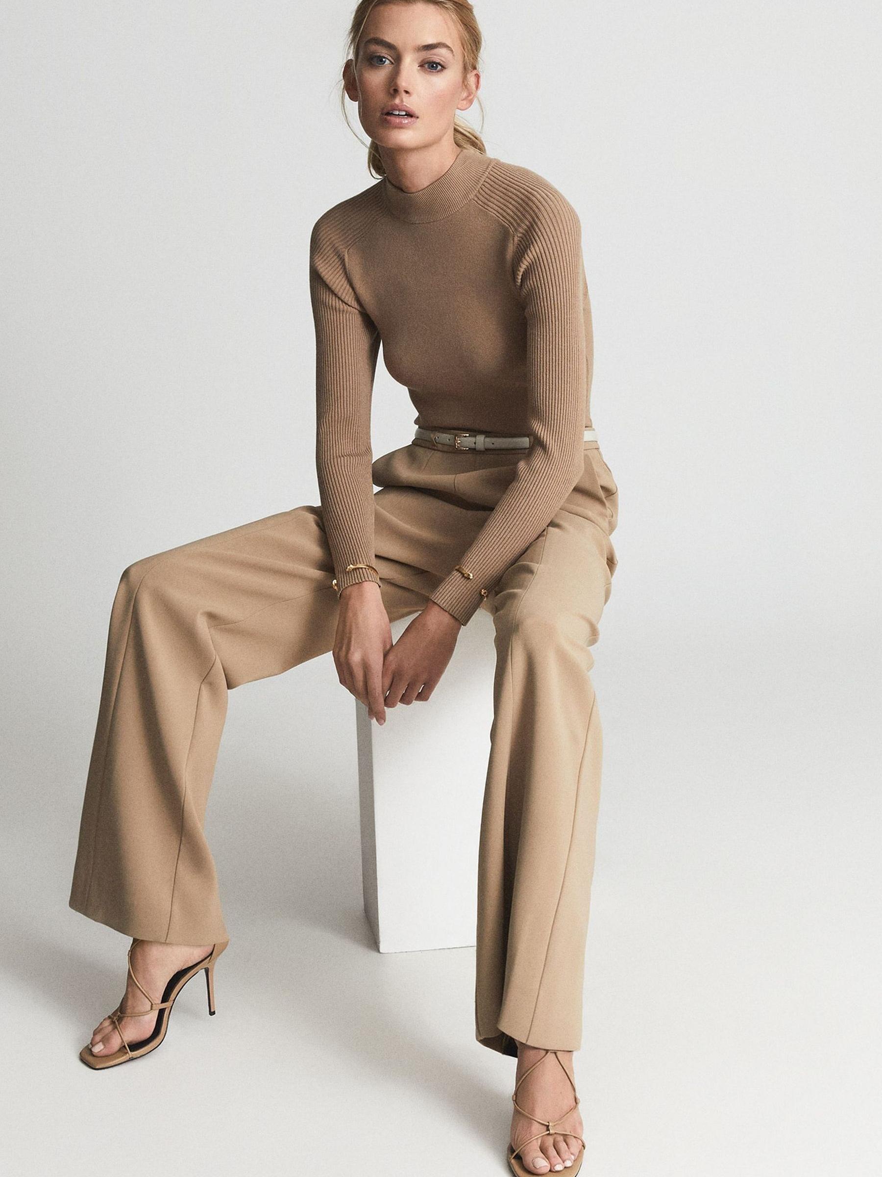 Hybrid Jumpsuit in Camel - Image 6 of 7