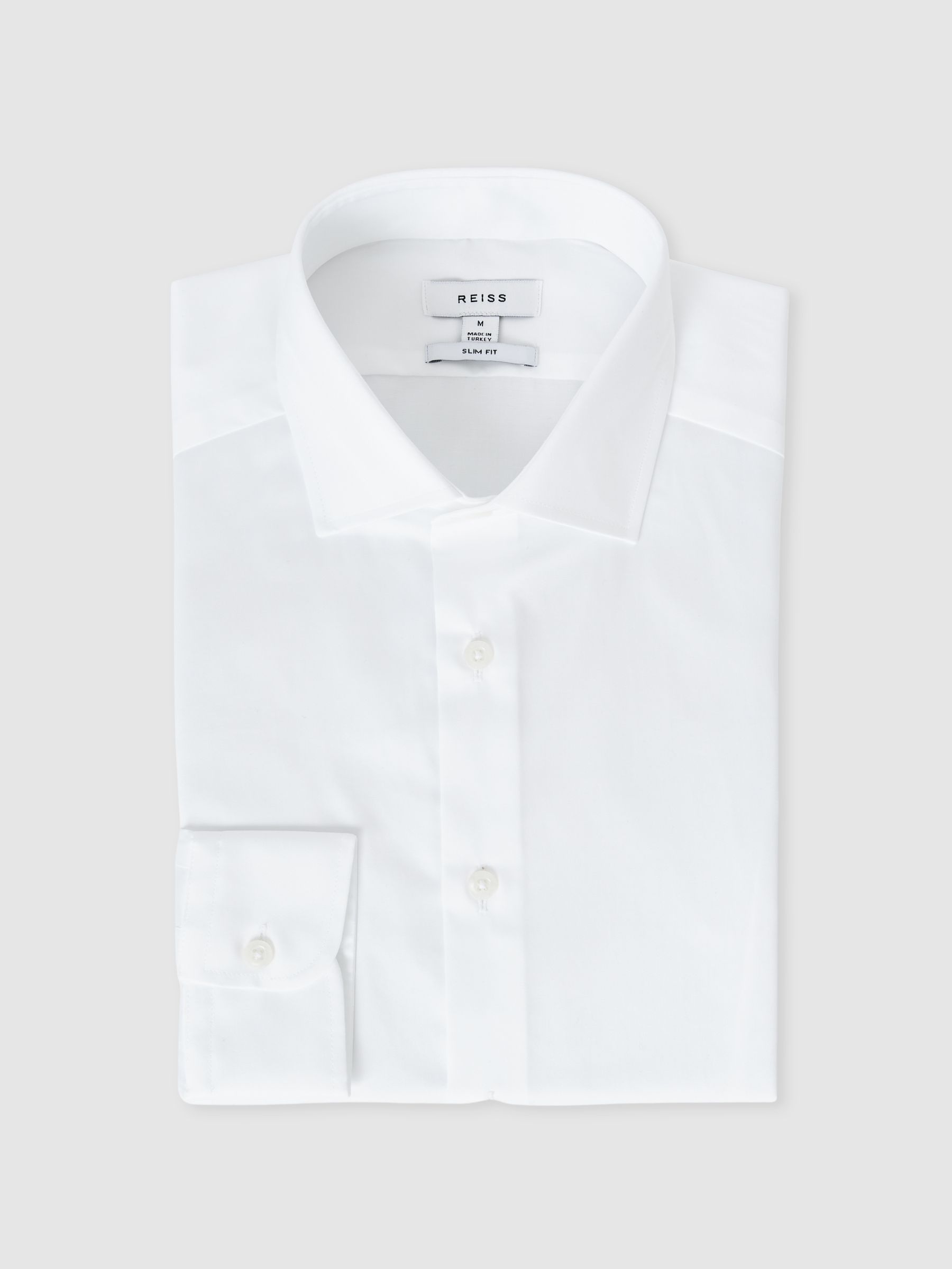 Cotton Sateen Shirt in White - Image 2 of 8