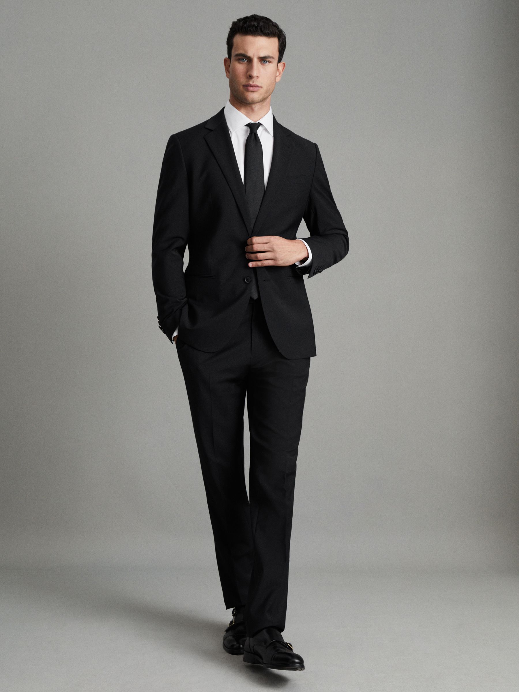 Slim Fit Two-Fold Cotton Shirt in White - Image 14 of 18