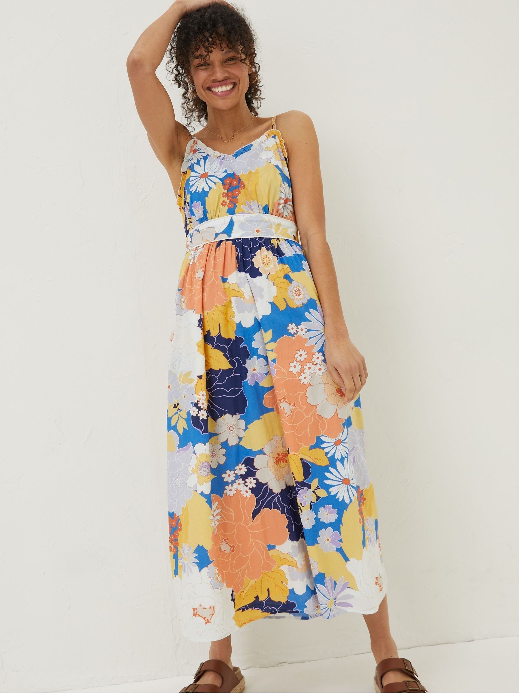 Blue Jayden Coastal Midi Dress - Image 1 of 6