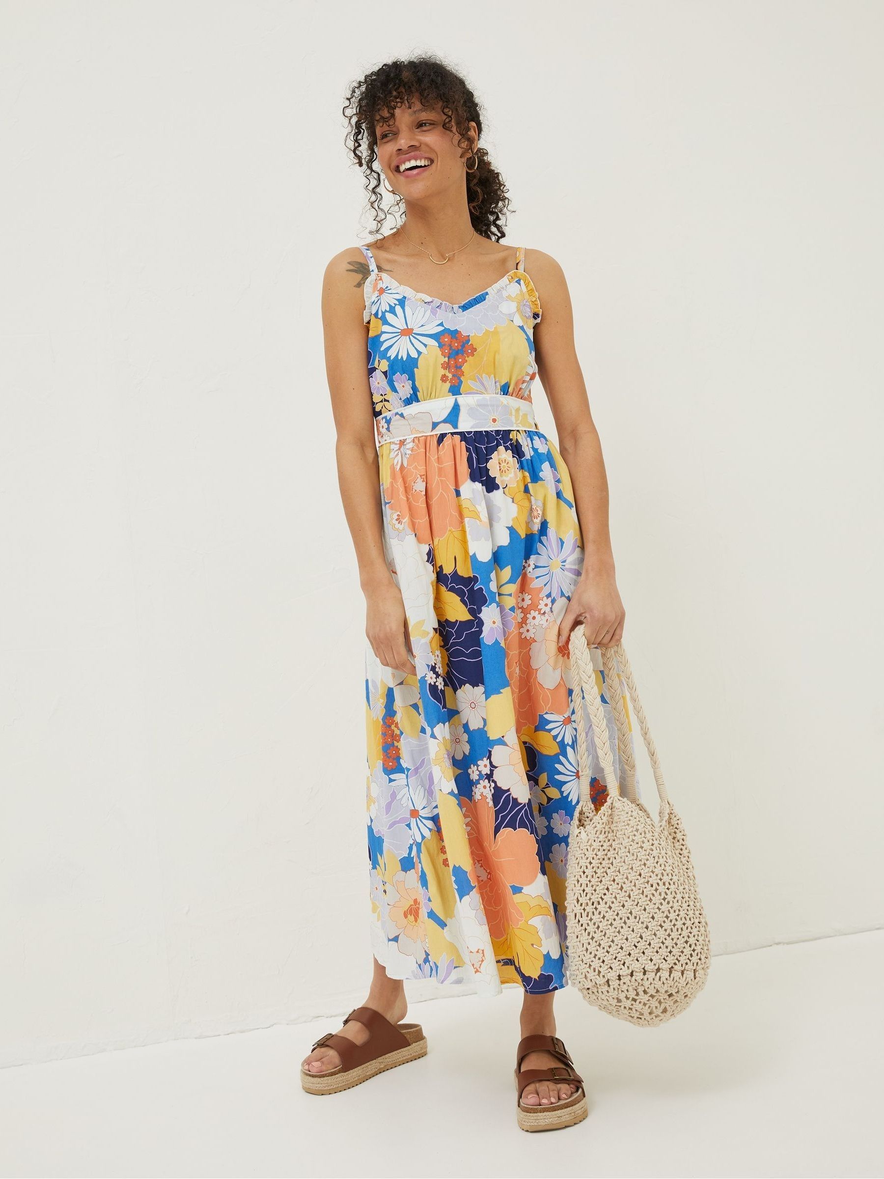 Blue Jayden Coastal Midi Dress - Image 3 of 6