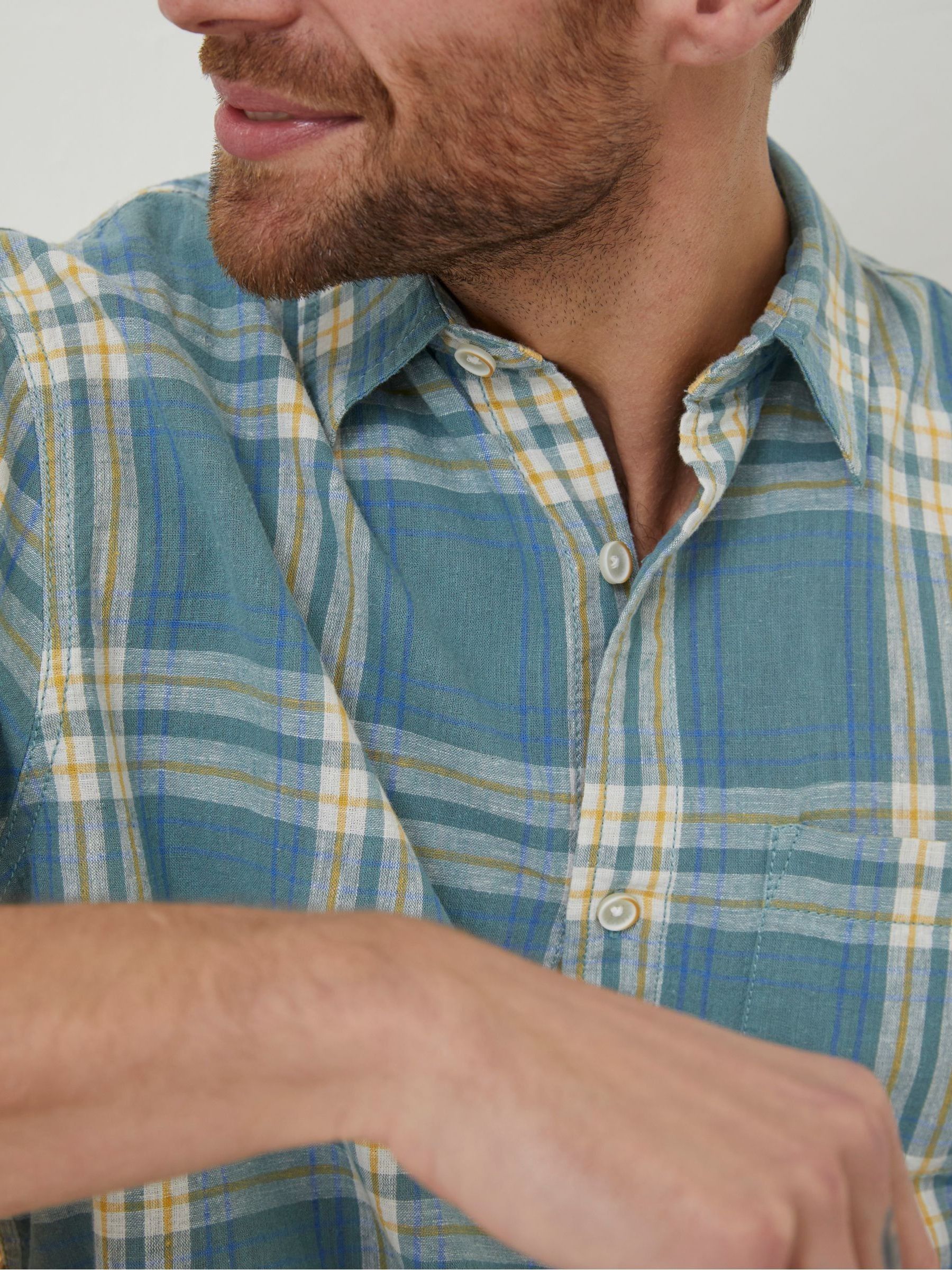 Blue Braddock Check Shirt - Image 2 of 5