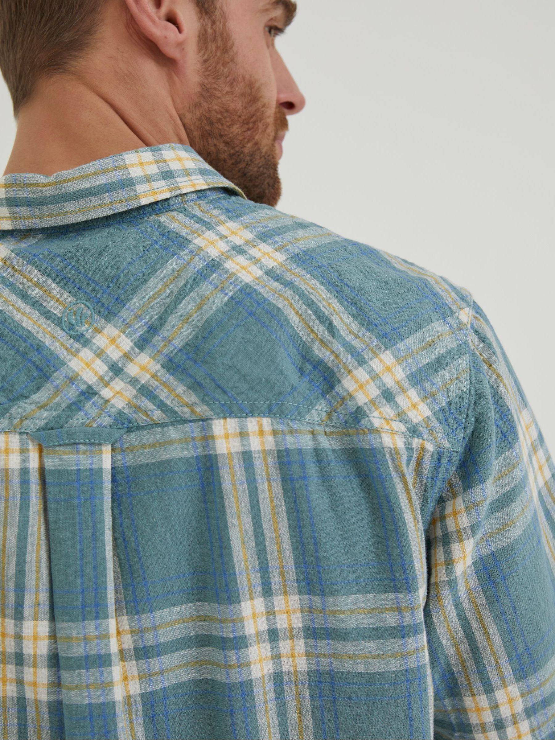 Blue Braddock Check Shirt - Image 4 of 5