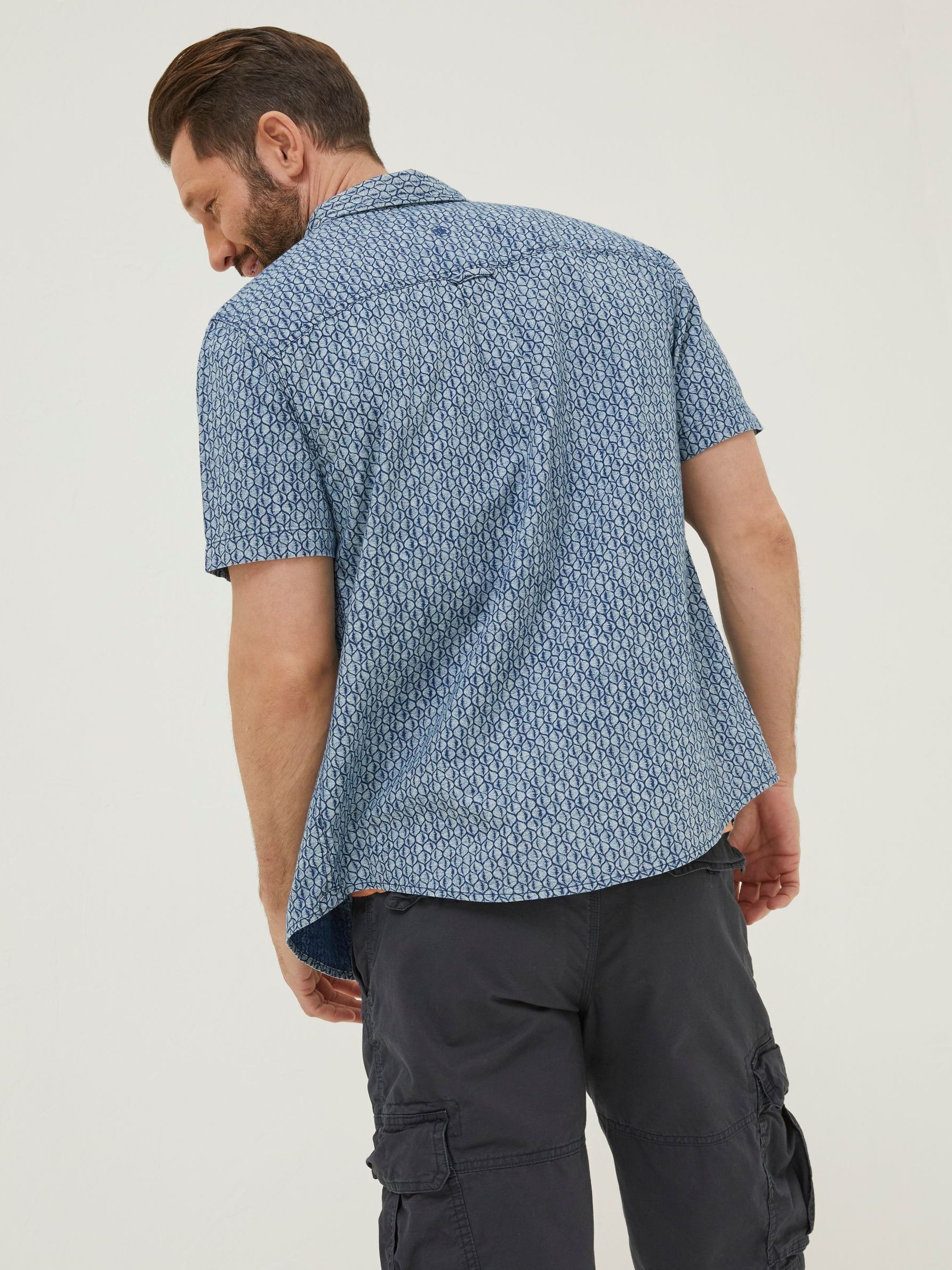 Blue Shell Print Shirt - Image 2 of 6