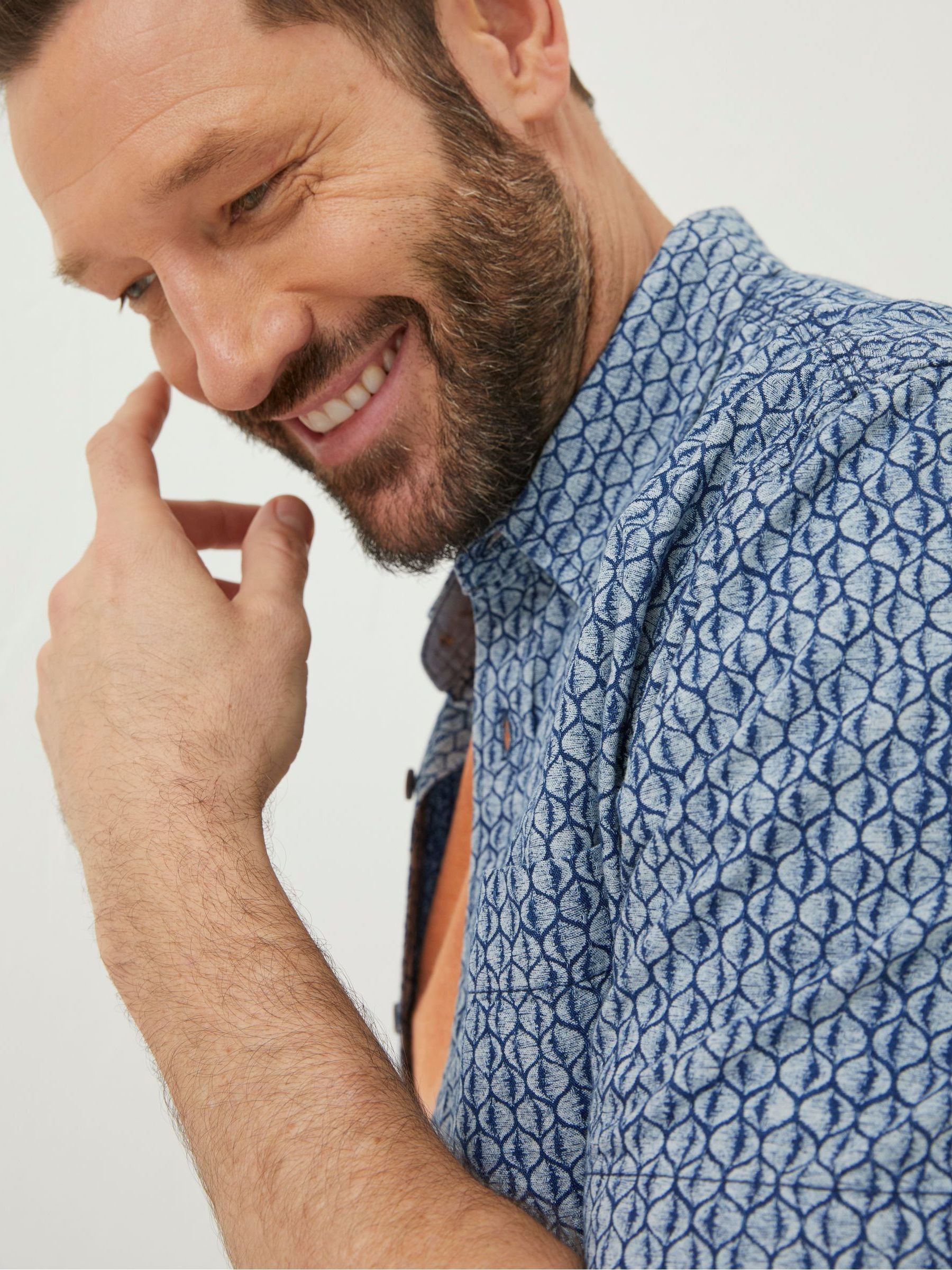 Blue Shell Print Shirt - Image 3 of 6