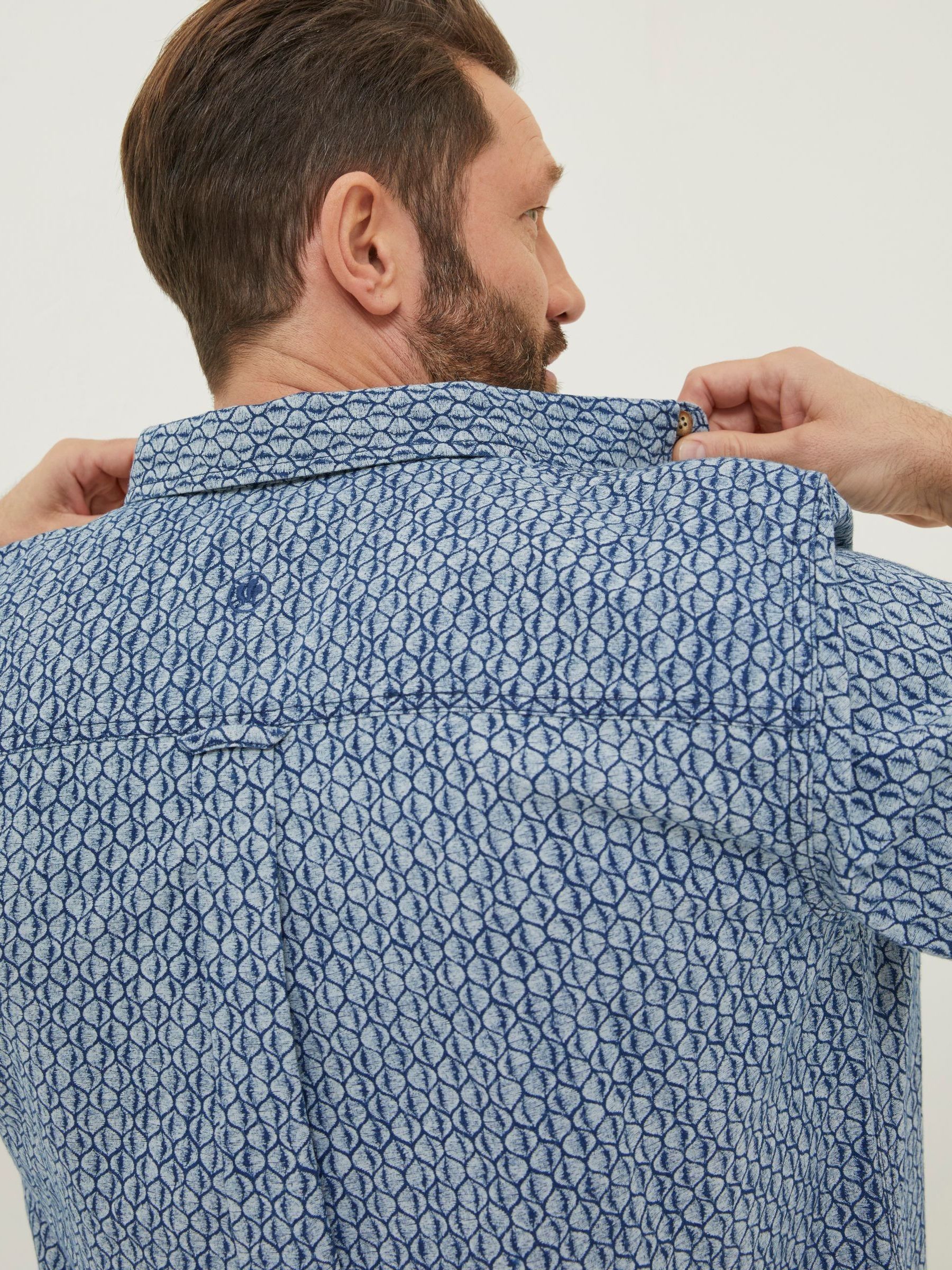 Blue Shell Print Shirt - Image 4 of 6