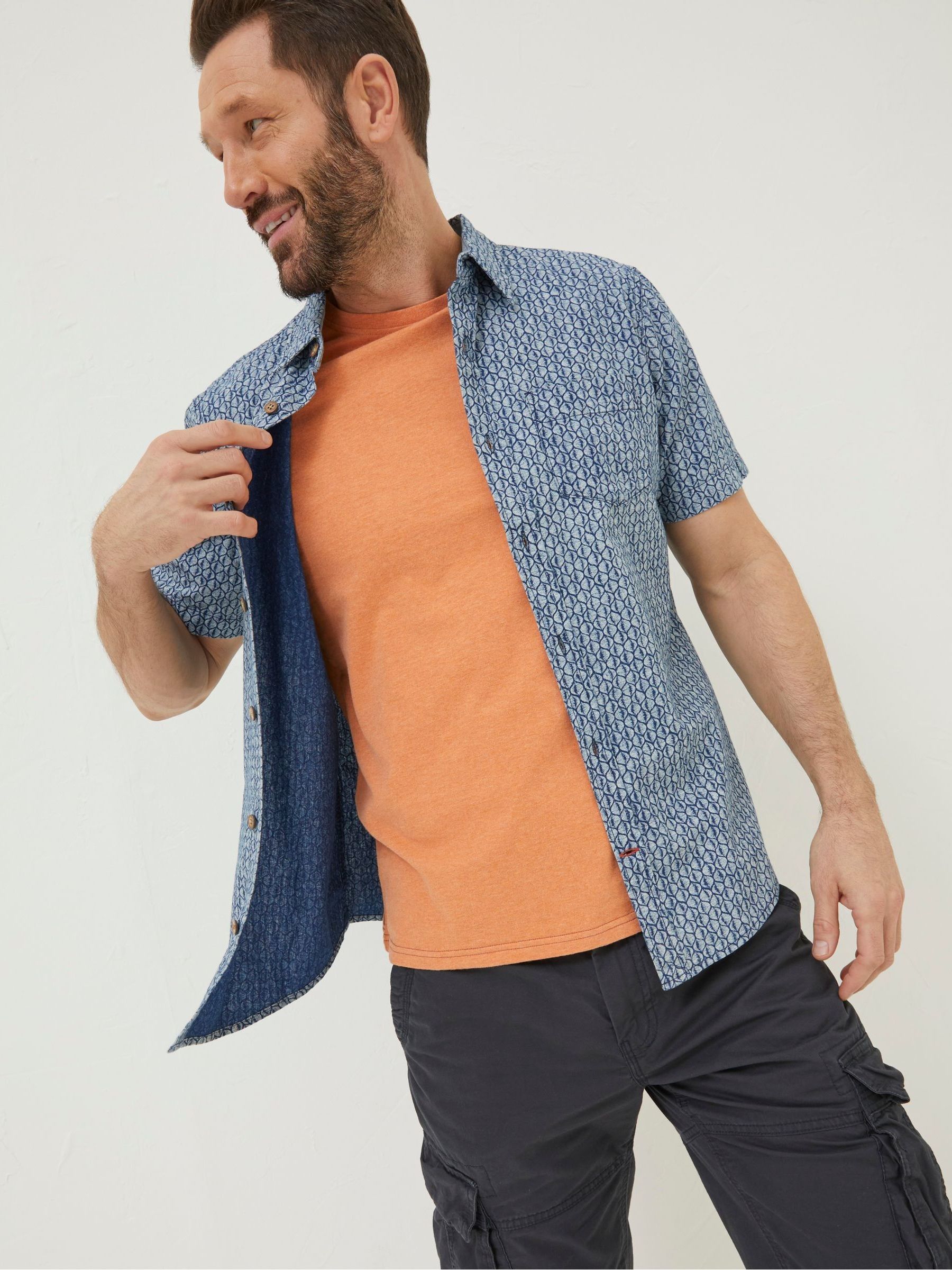 Blue Shell Print Shirt - Image 5 of 6