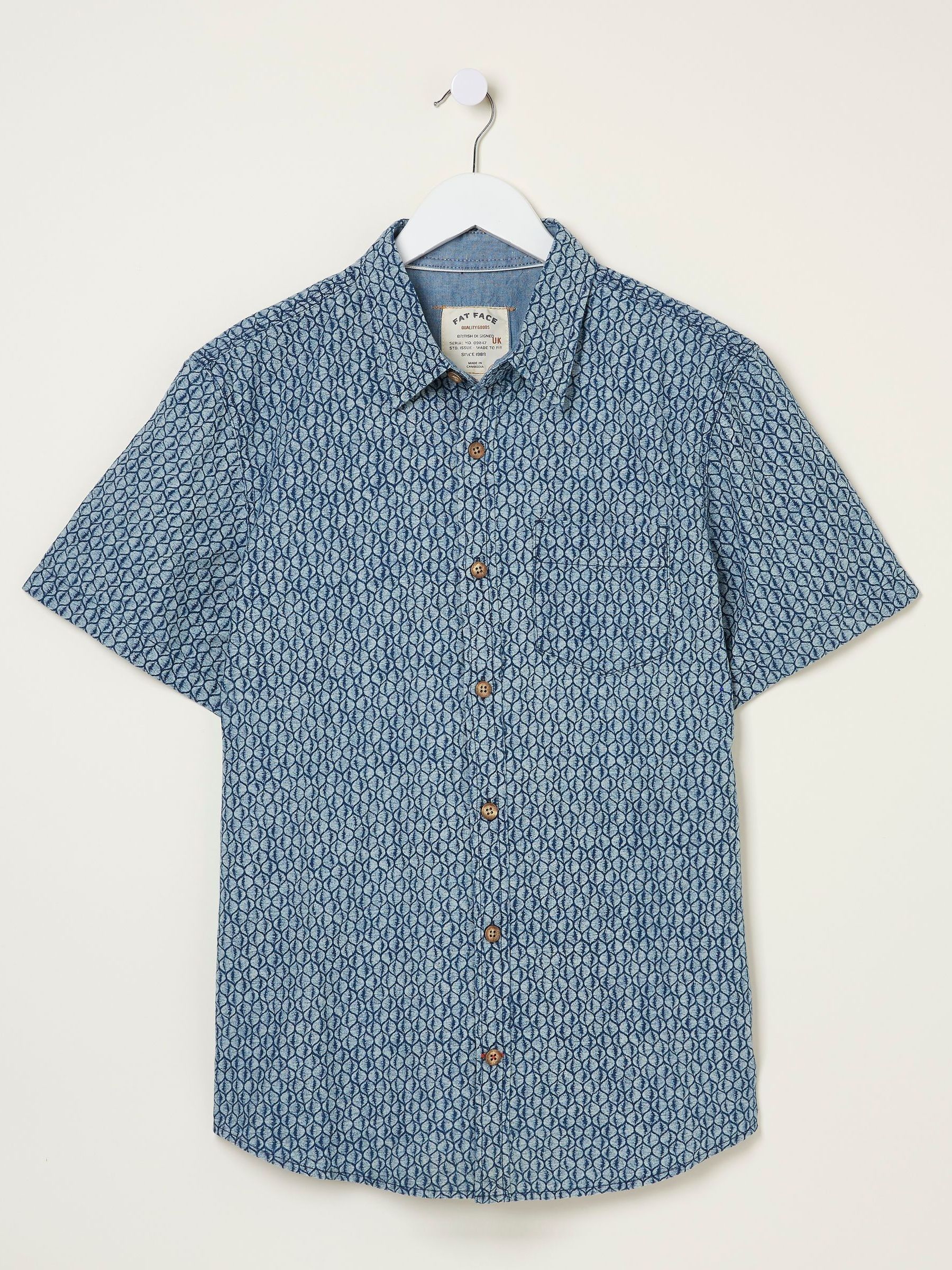 Blue Shell Print Shirt - Image 6 of 6
