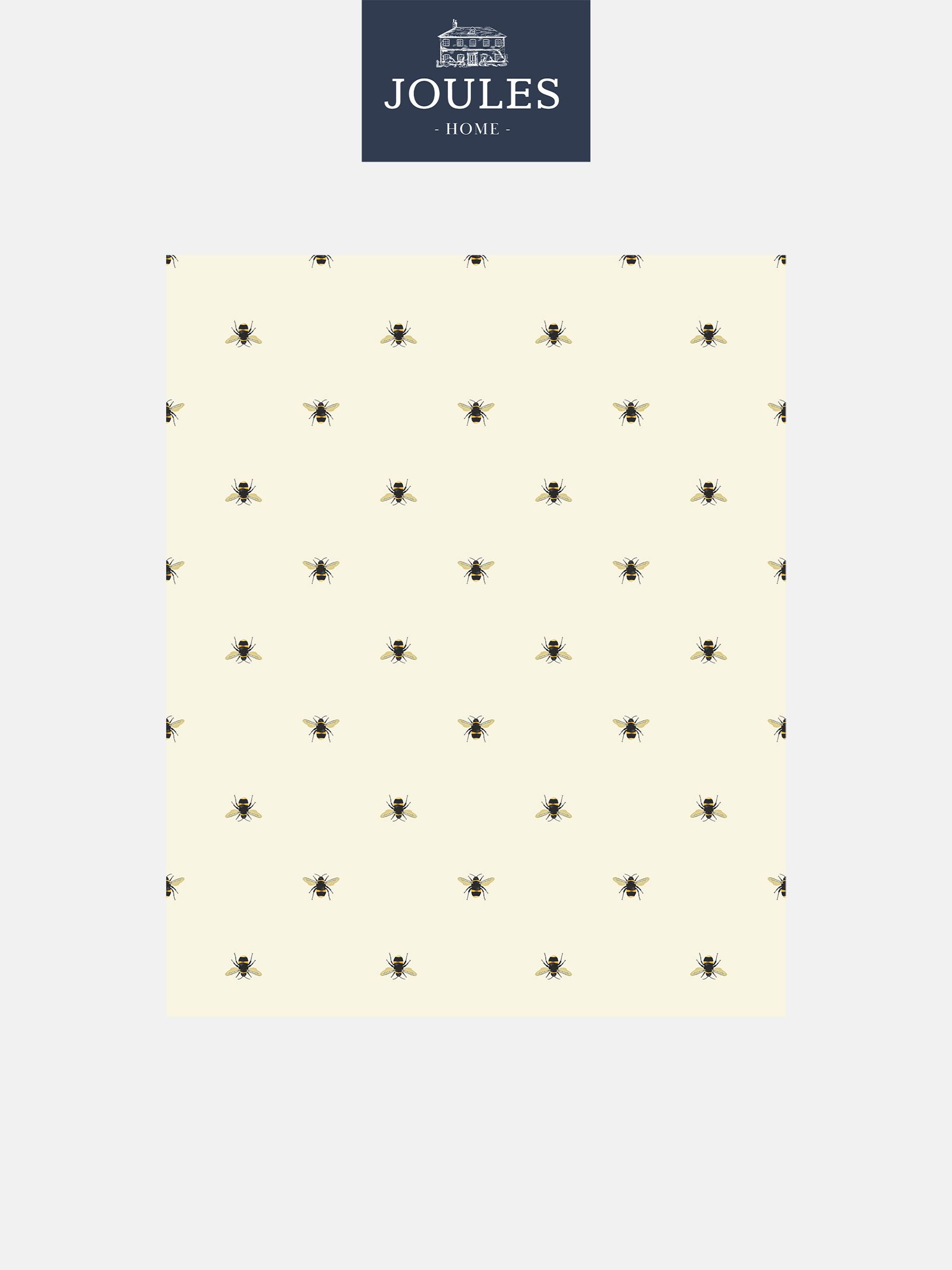 Creme Botanical Bee Wallpaper Sample Swatch - Image 2 of 3
