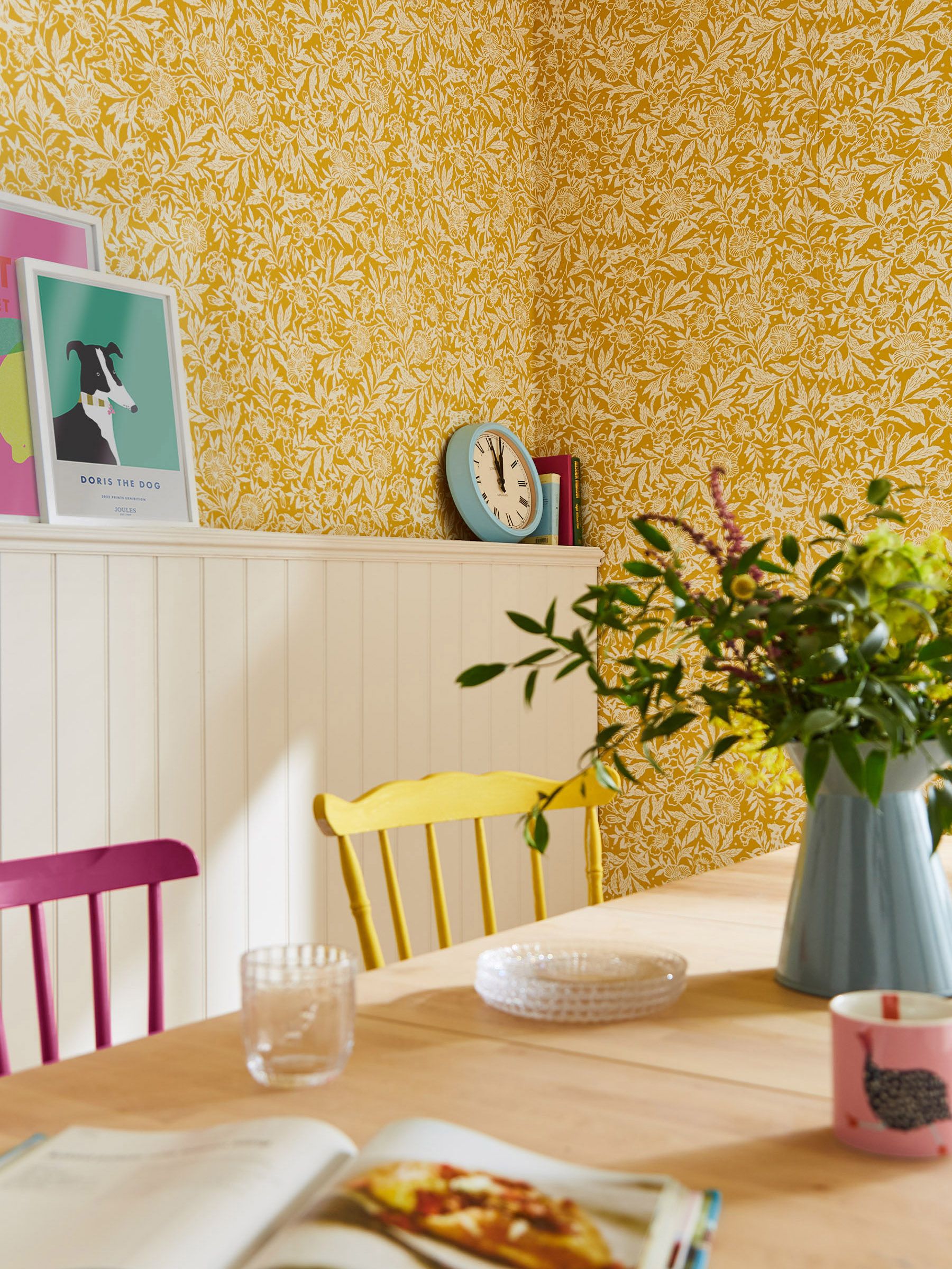 Antique Gold Twilight Ditsy Wallpaper - Image 1 of 3