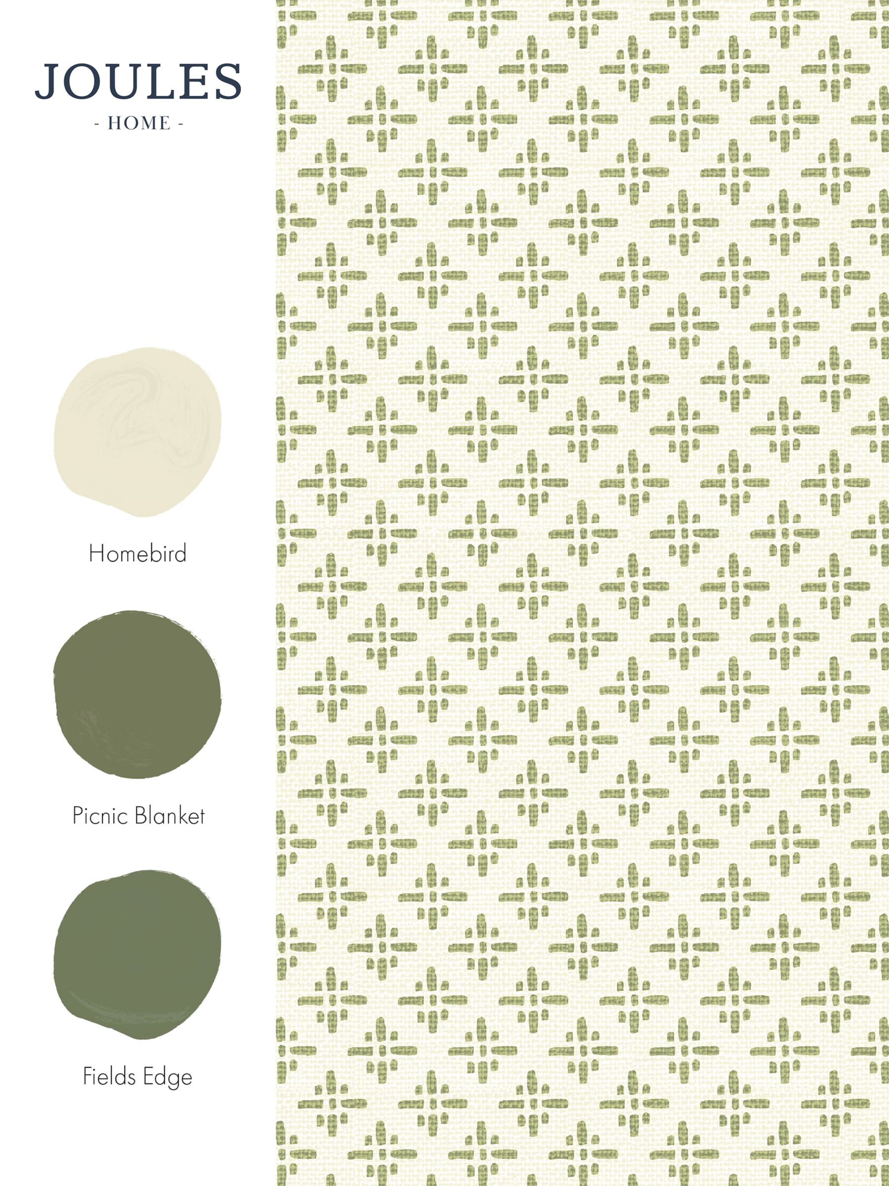 Olive Green Beckett Star 10M Wallpaper - Image 3 of 3