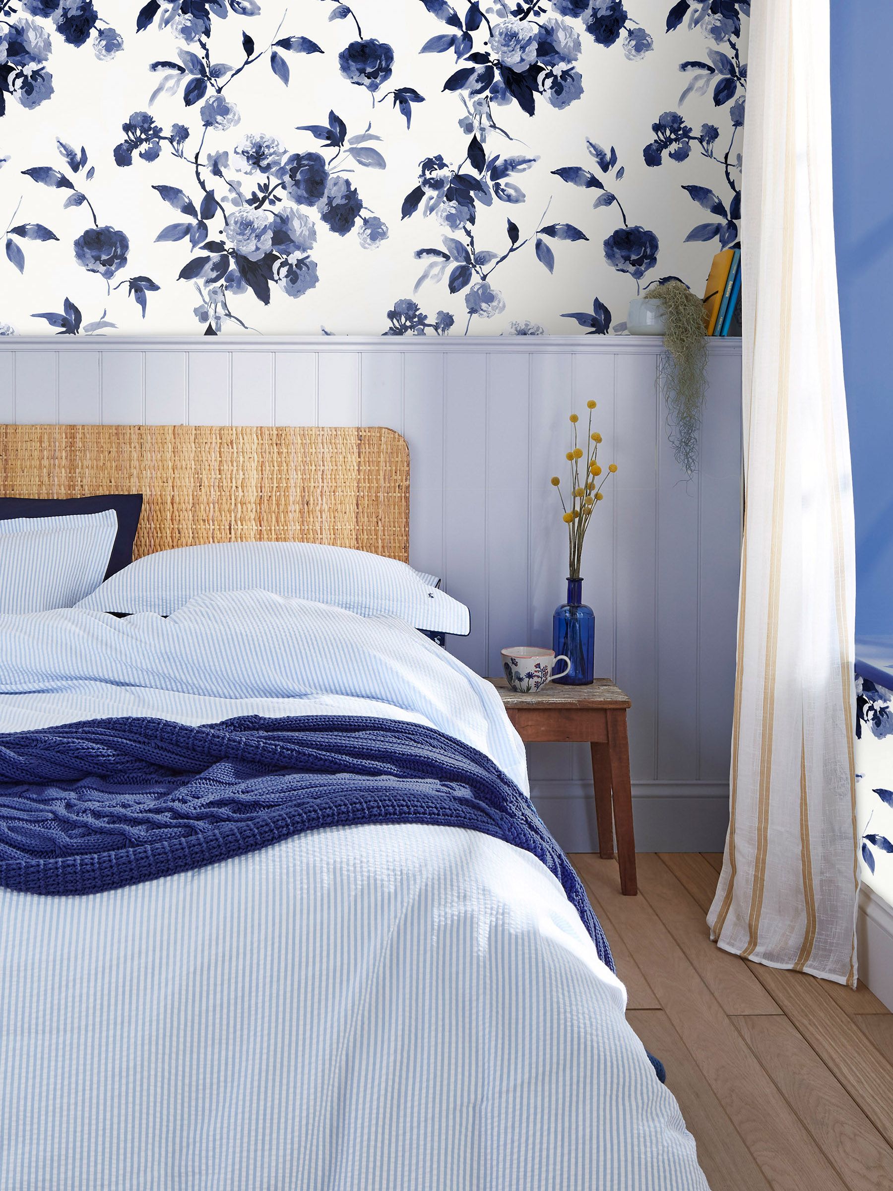 Creme Boho Bloom 10M Wallpaper - Image 1 of 3