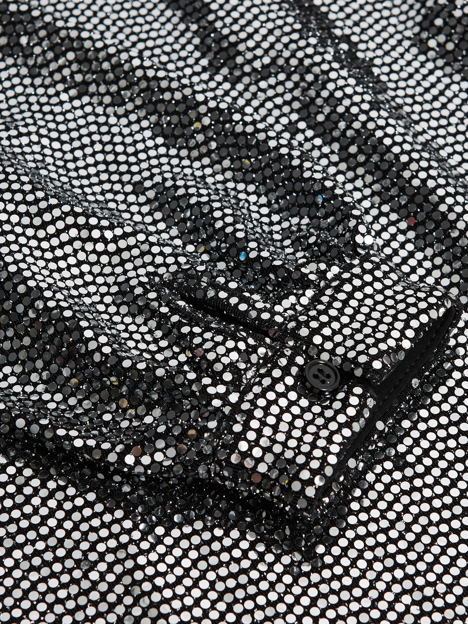 Robe Patineuse Courte à Paillettes Senior couleur Argentée - Image 9 sur 9