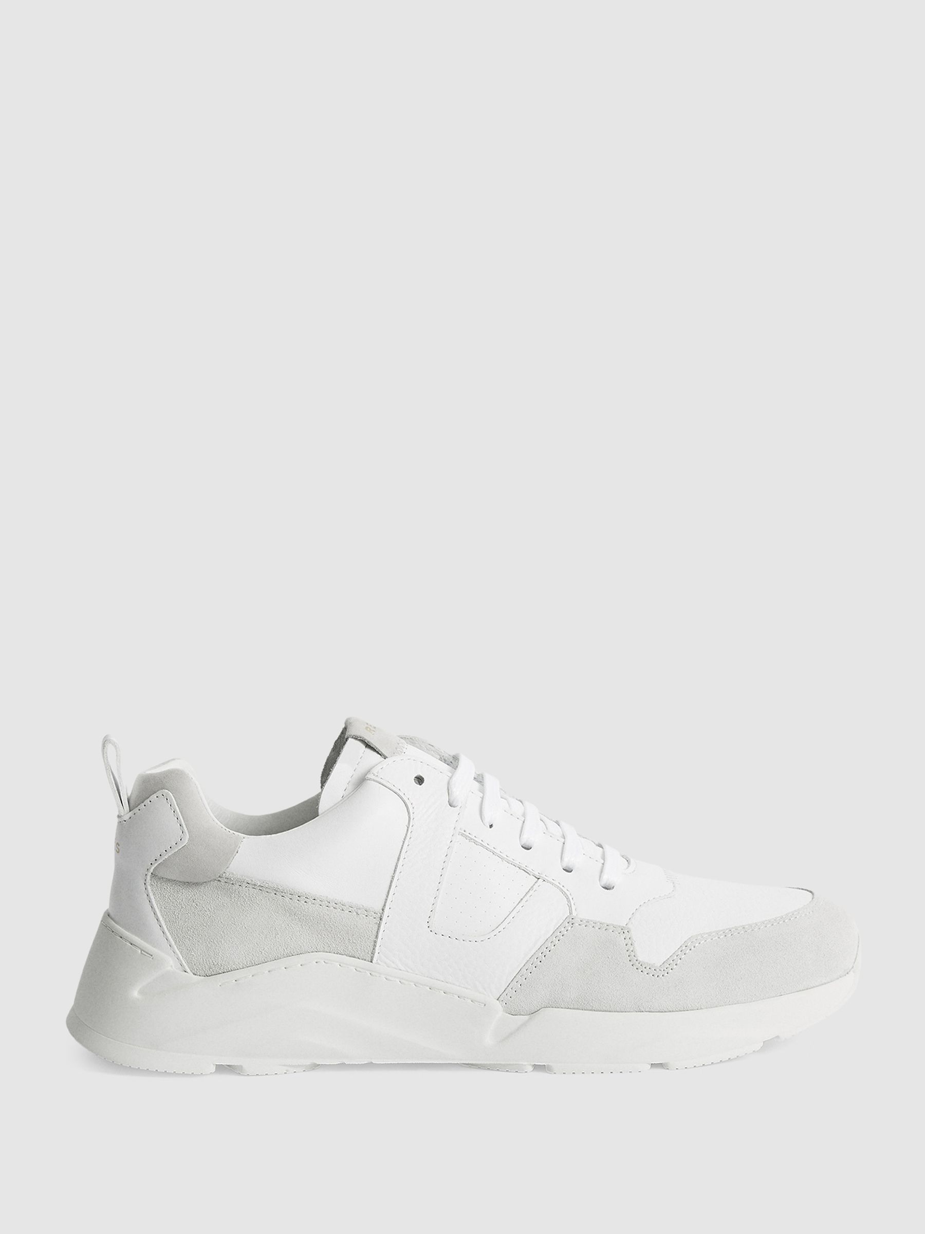 Leather Trainers in White - Image 1 of 7