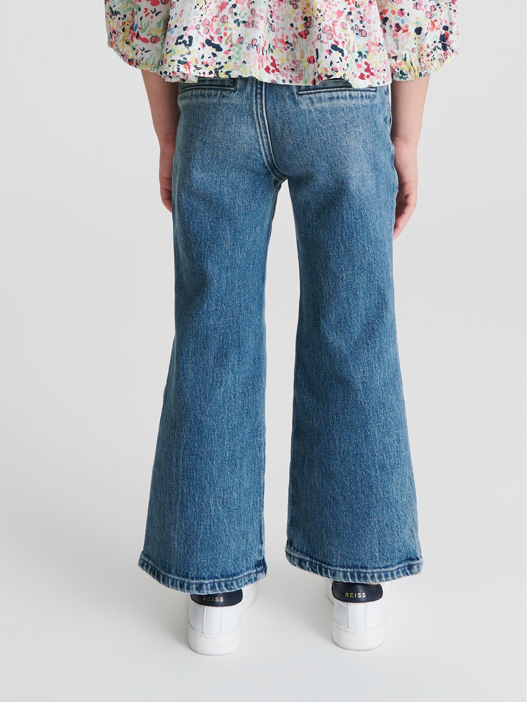Flared Jeans in Mid Blue - Image 5 of 6