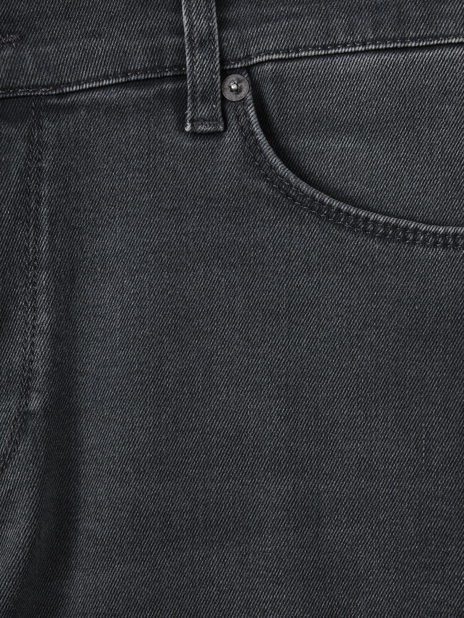 Slim Fit Washed Jersey Jeans in Grey - Image 6 of 6