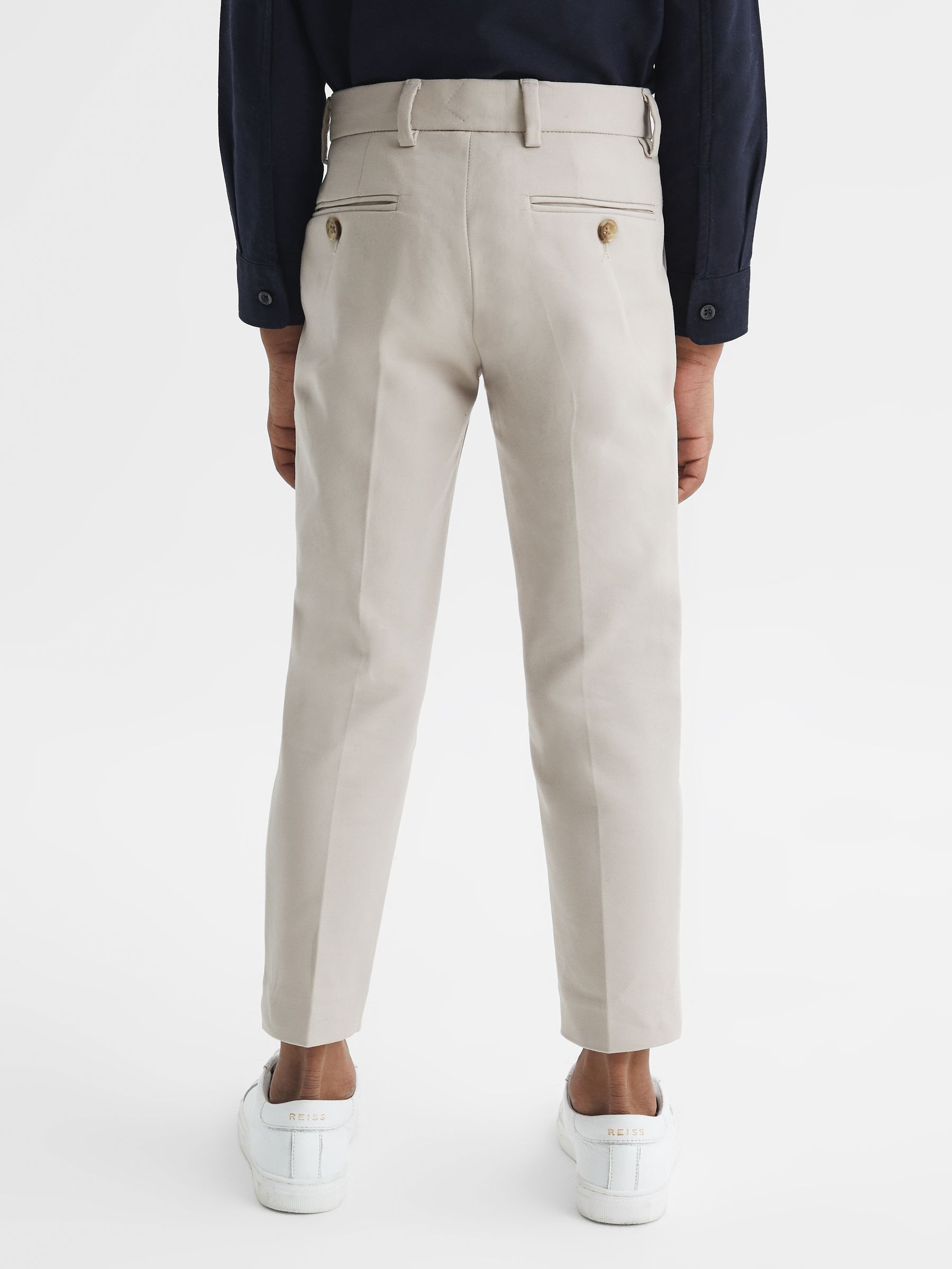 Junior Slim Fit Chinos in Stone - Image 5 of 8