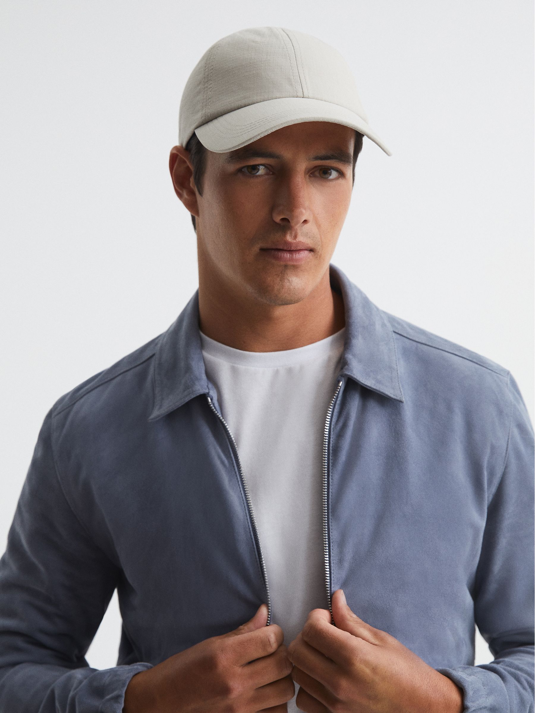 Ripstop Baseball Cap in Stone - Image 2 of 6