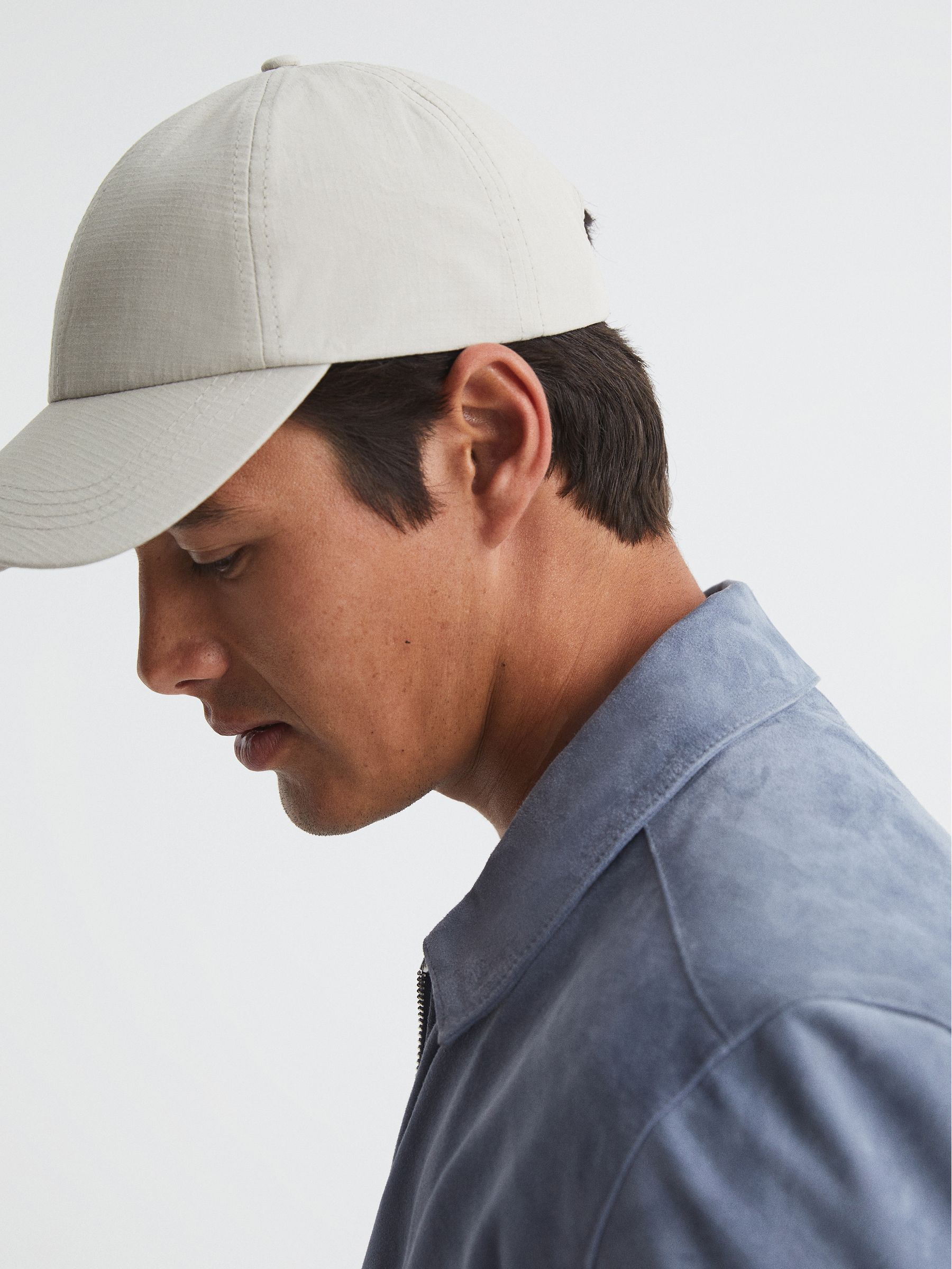 Ripstop Baseball Cap in Stone - Image 3 of 6