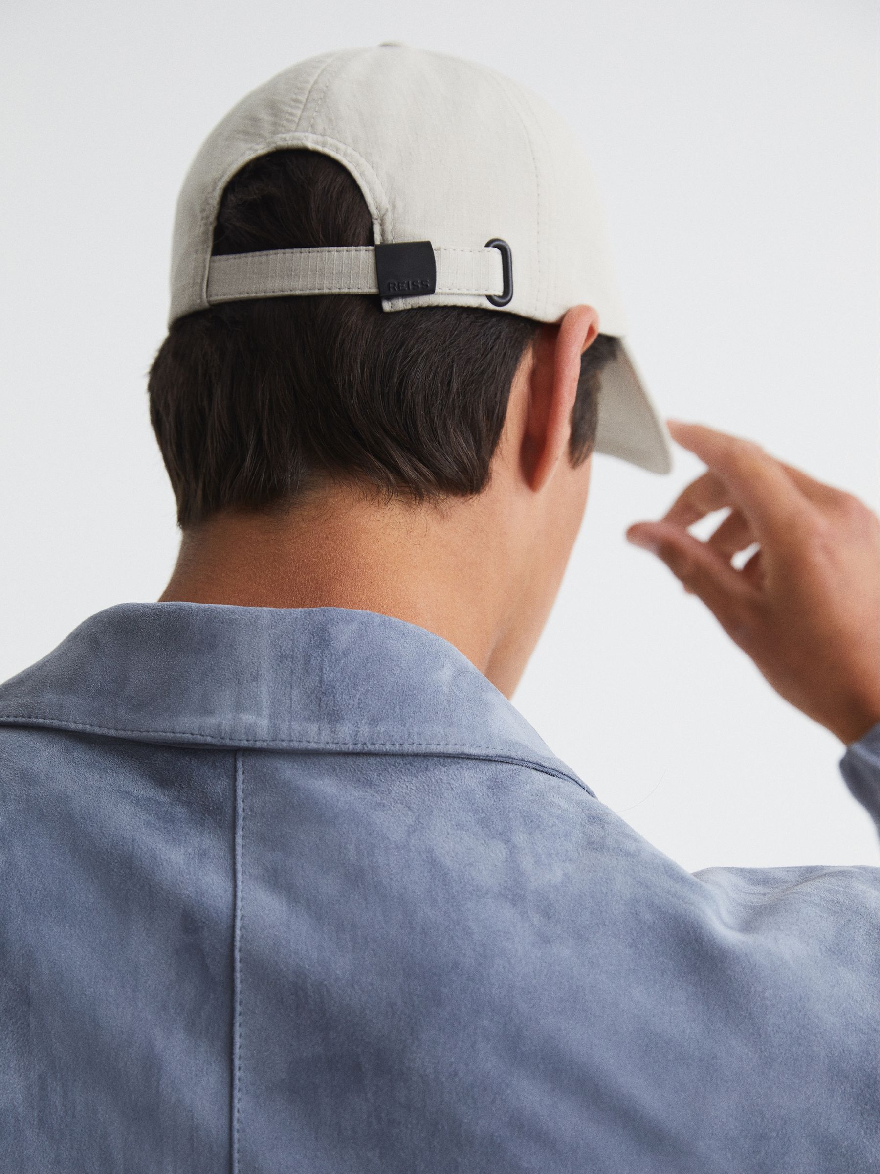 Ripstop Baseball Cap in Stone - Image 4 of 6