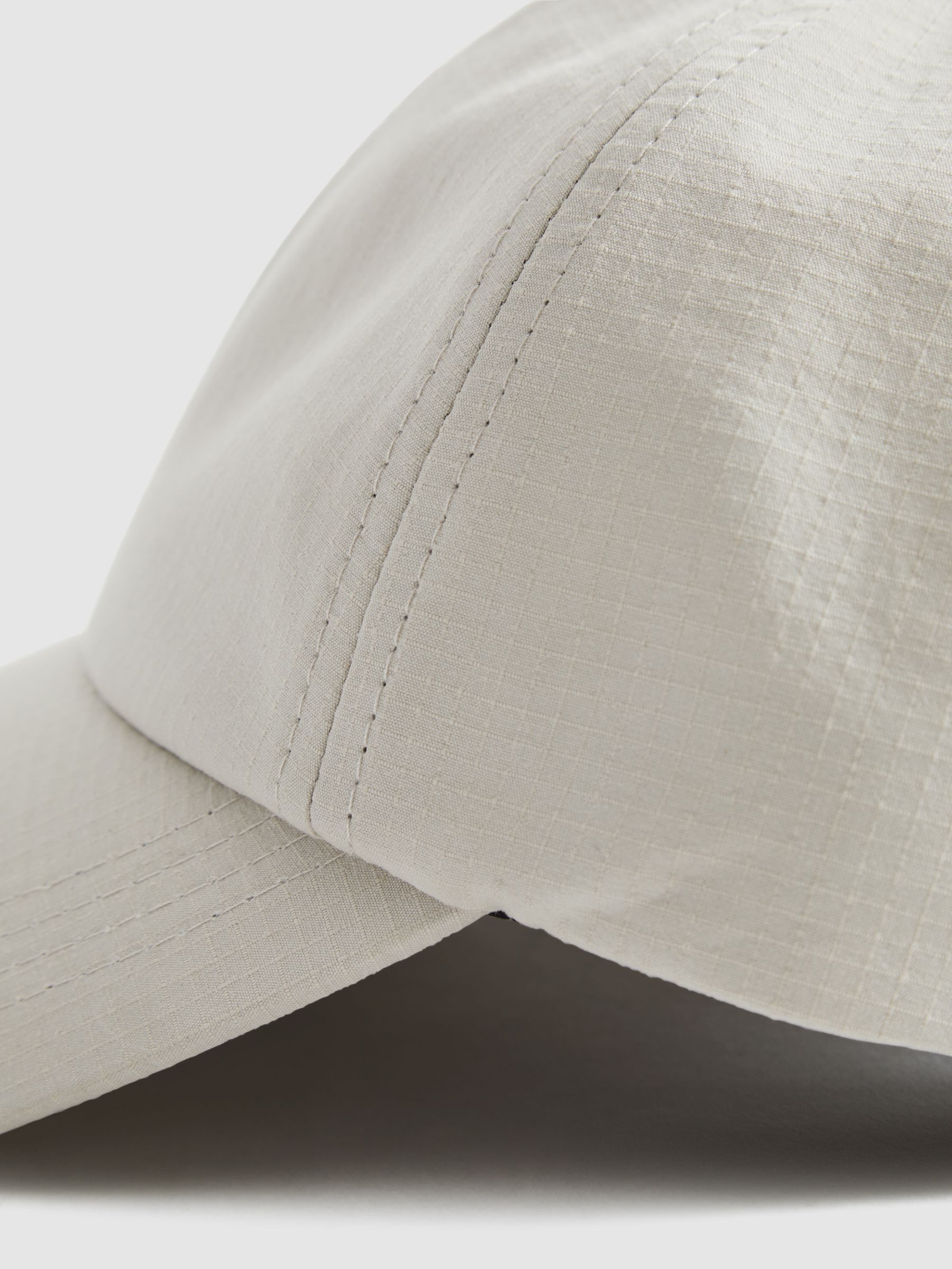 Ripstop Baseball Cap in Stone - Image 6 of 6