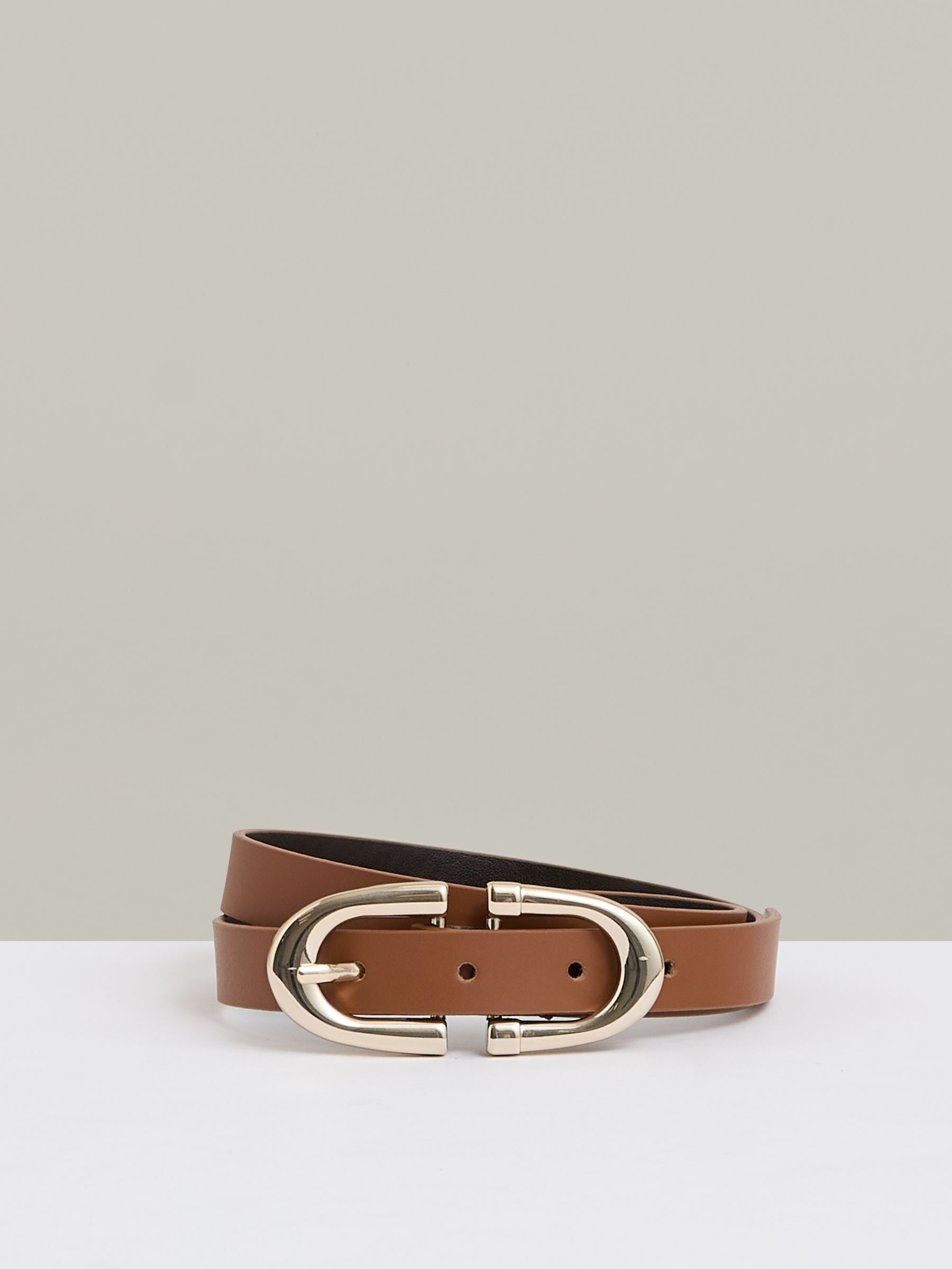 Horseshoe Belt in Tan - Image 1 of 5
