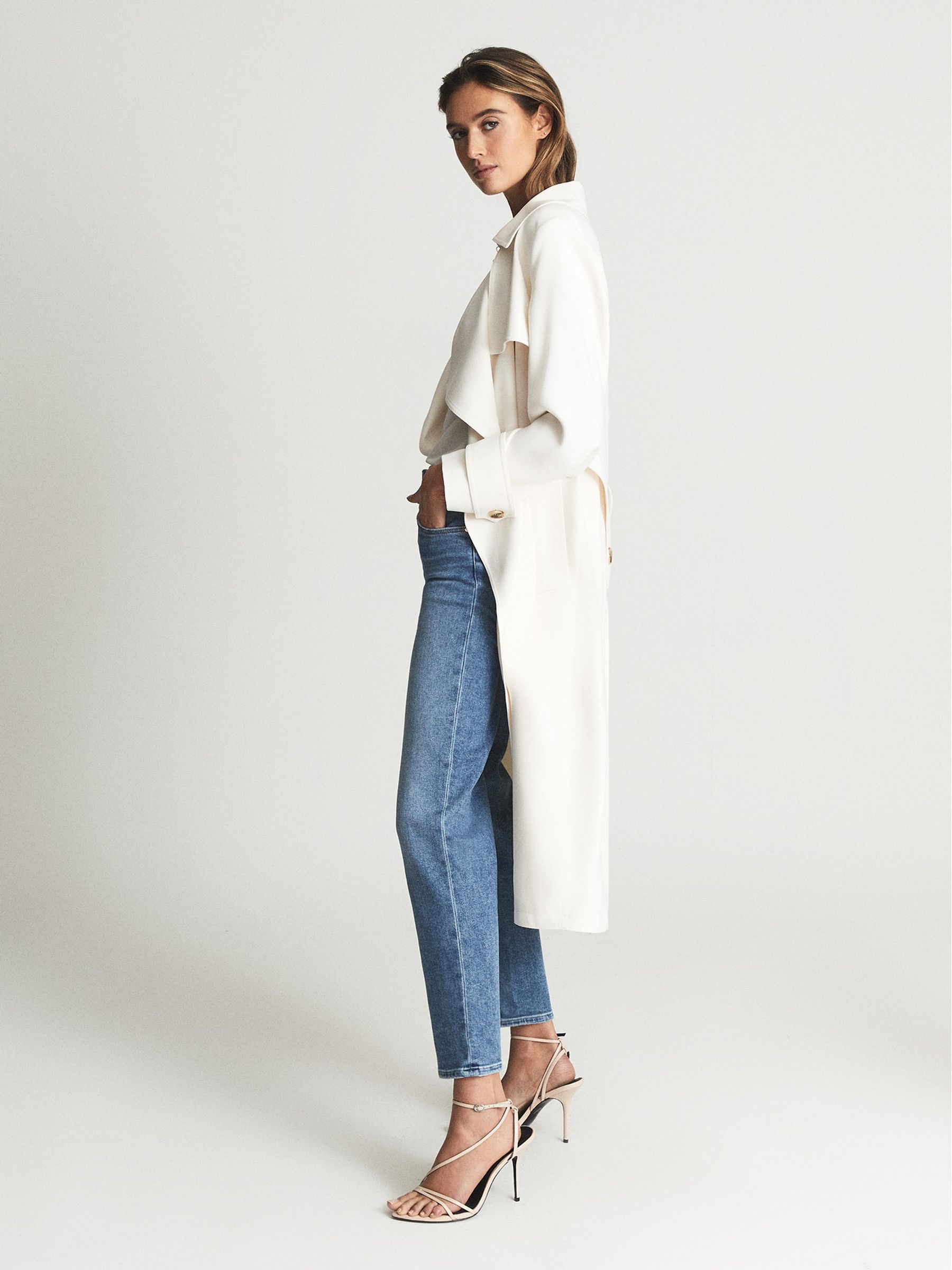 PAIGE Skinny Crop Jeans in Mid Blue - Image 7 of 7