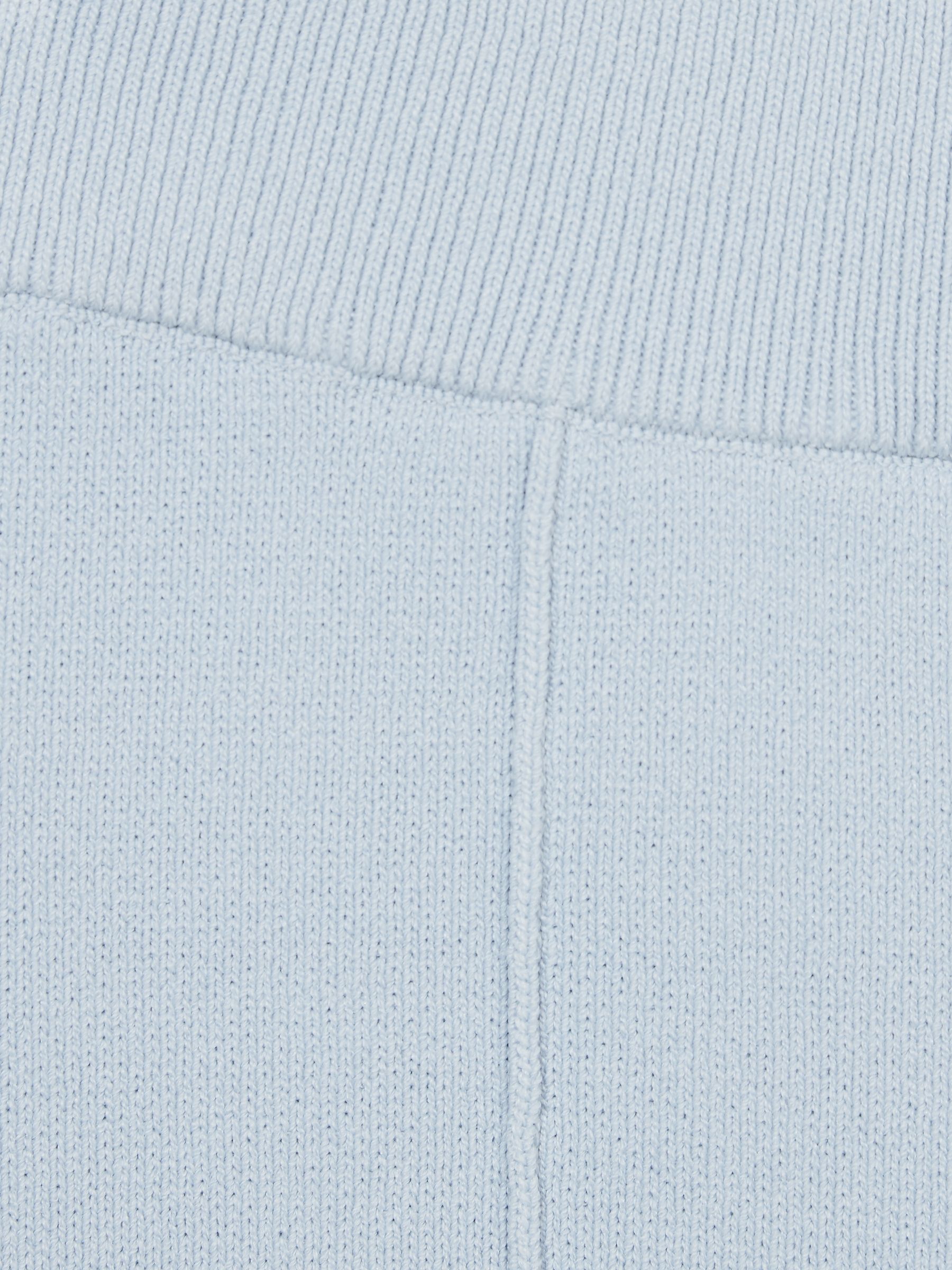 Jogger Style Stretch Shorts in Soft Blue - Image 5 of 5